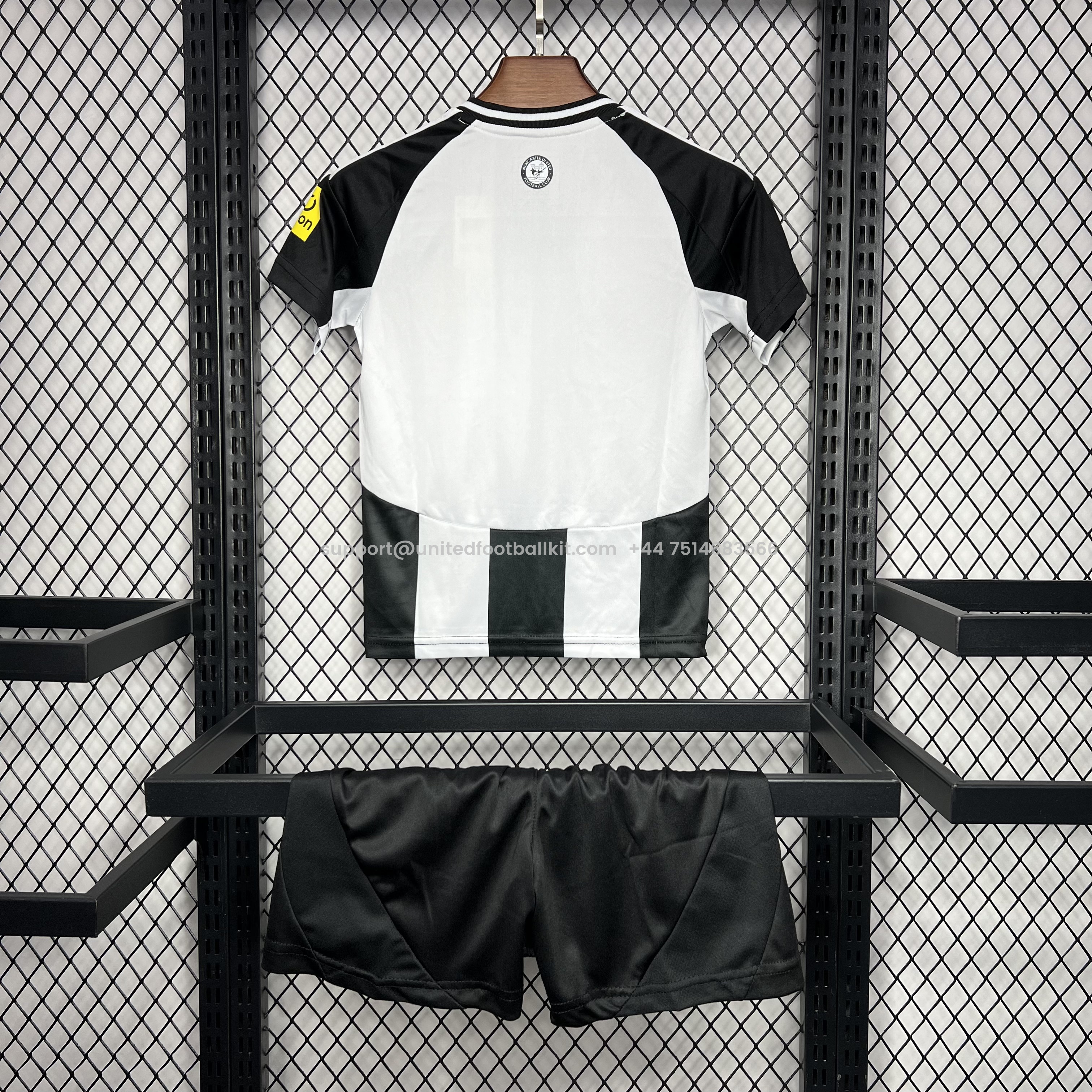 Unitedfootballkit.com | Newcastle United 24-25 Home Stadium Kids Kit -Customize Name, Number and Patch | Worldwide Shipping