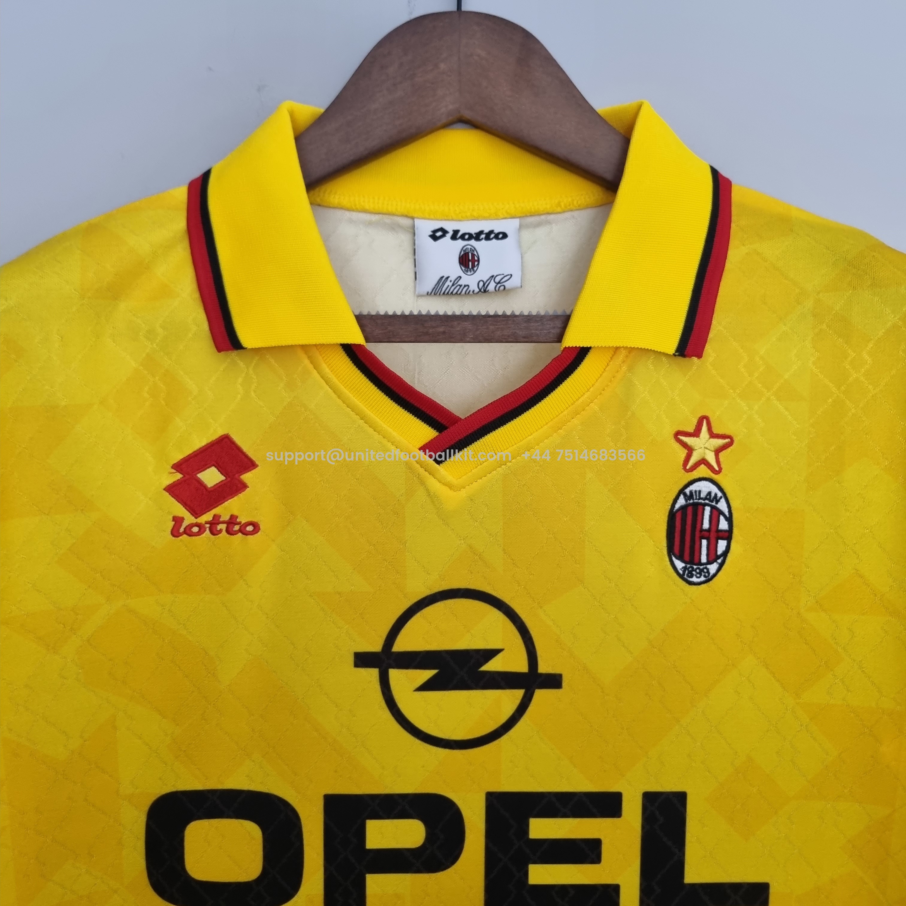 Unitedfootballkit.com | Retro AC Milan 95-96 Third Jersey -Customize Name, Number and Patch | Worldwide Shipping