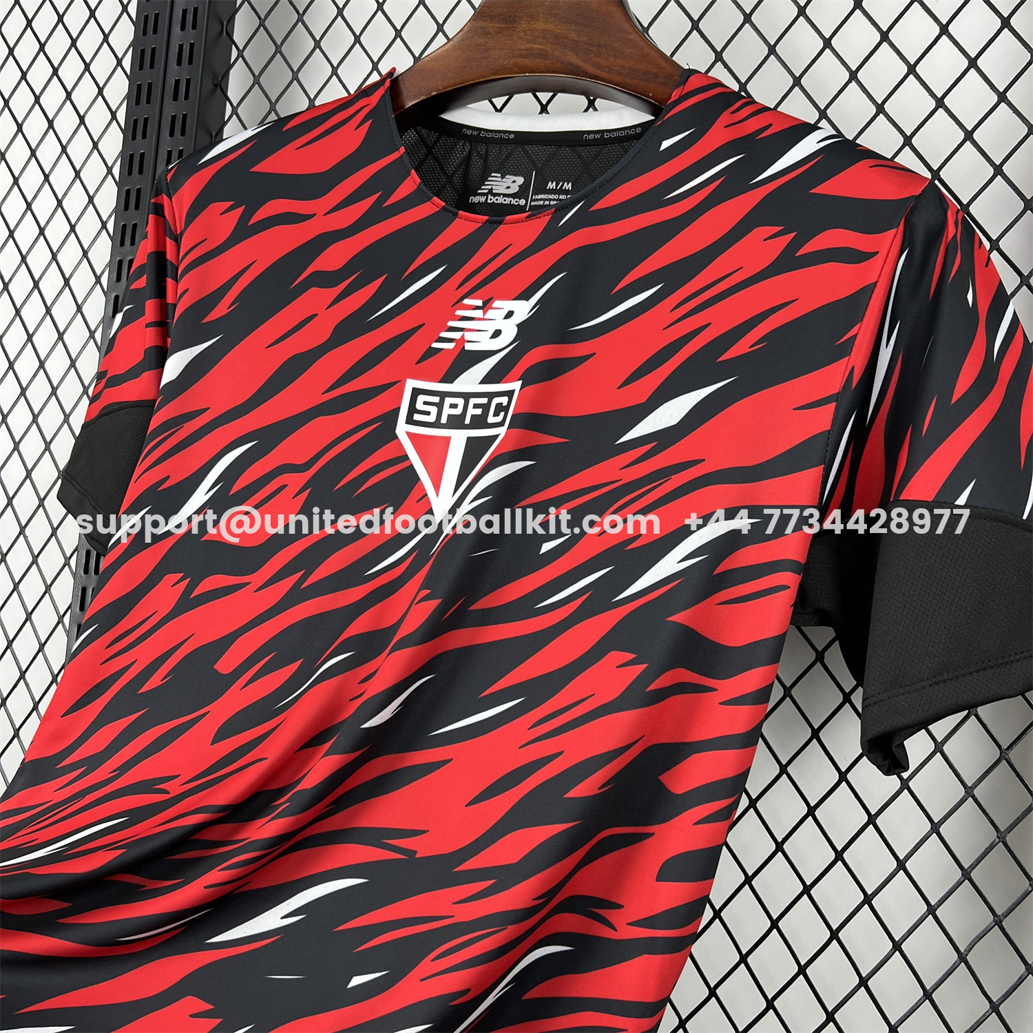 Unitedfootballkit.com | Sao Paulo 26-27 Red Pre-Match Jersey - Fans Version -Customize Name, Number and Patch | Worldwide Shipping