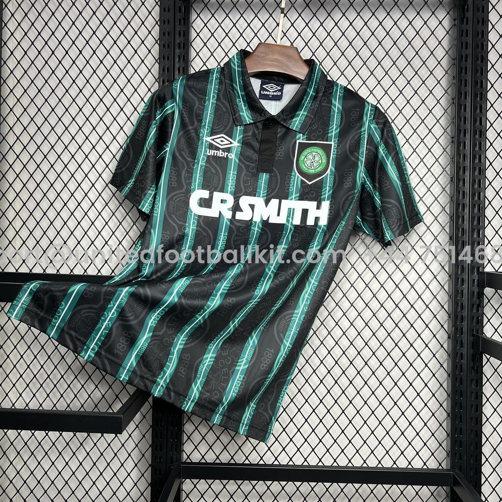 Unitedfootballkit.com | Retro Celtic 1992-93 Away Stadium Jersey -Customize Name, Number and Patch | Worldwide Shipping