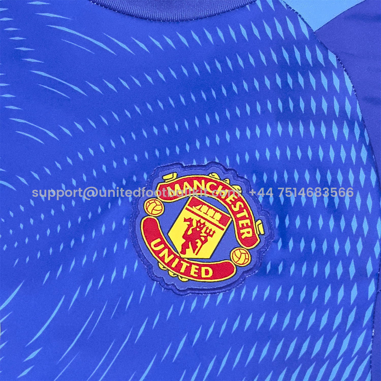 Unitedfootballkit.com | Manchester United 25-26 Blue Goalkeeper Jersey - Fans Version -Customize Name, Number and Patch | Worldwide Shipping