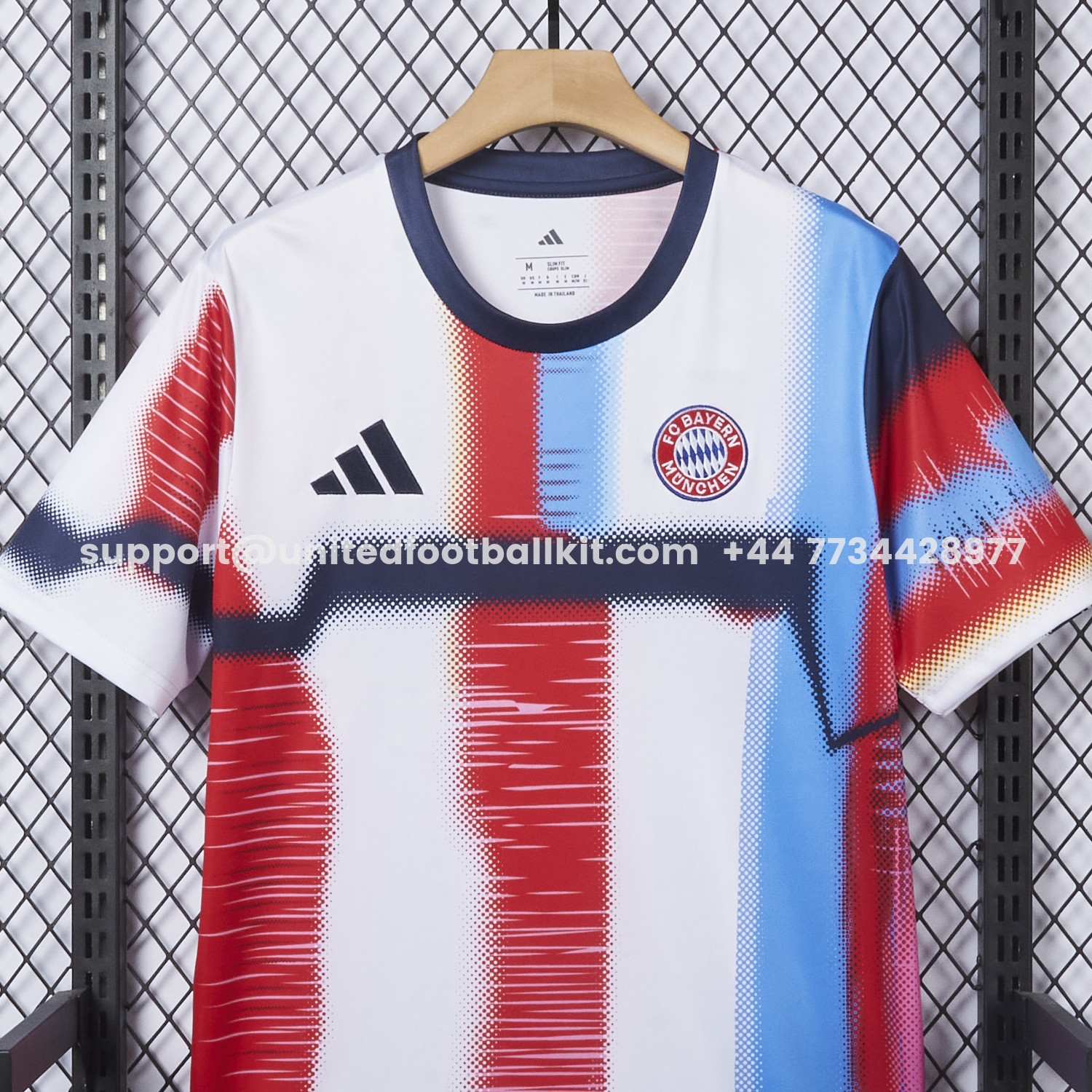 Unitedfootballkit.com | Bayern Munich 25-26 Pre-Match Training Jersey - Fans Version -Customize Name, Number and Patch | Worldwide Shipping