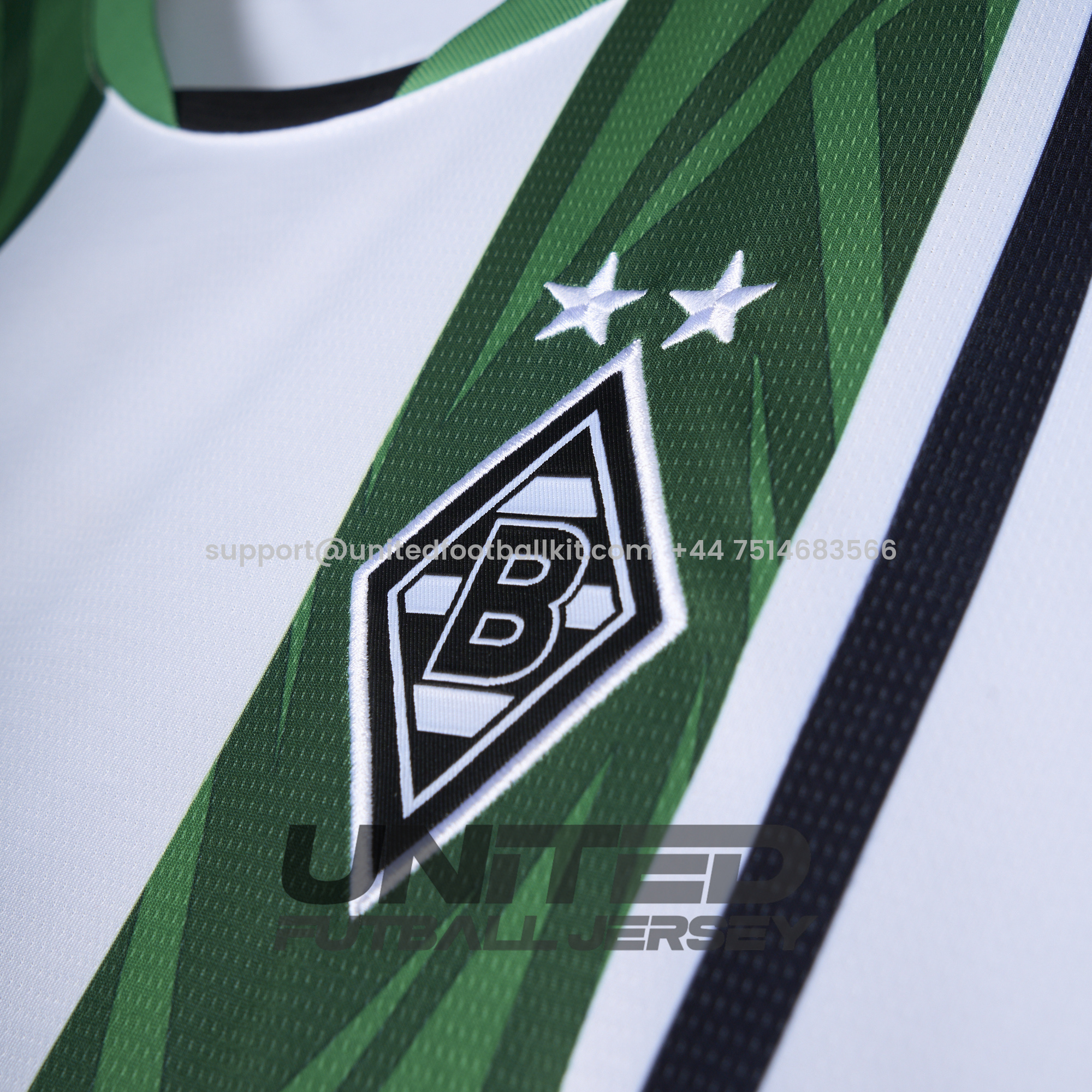 Unitedfootballkit.com | Borussia Mönchengladbach 24-25 Home Stadium Jersey - Fans Version -Customize Name, Number and Patch | Worldwide Shipping