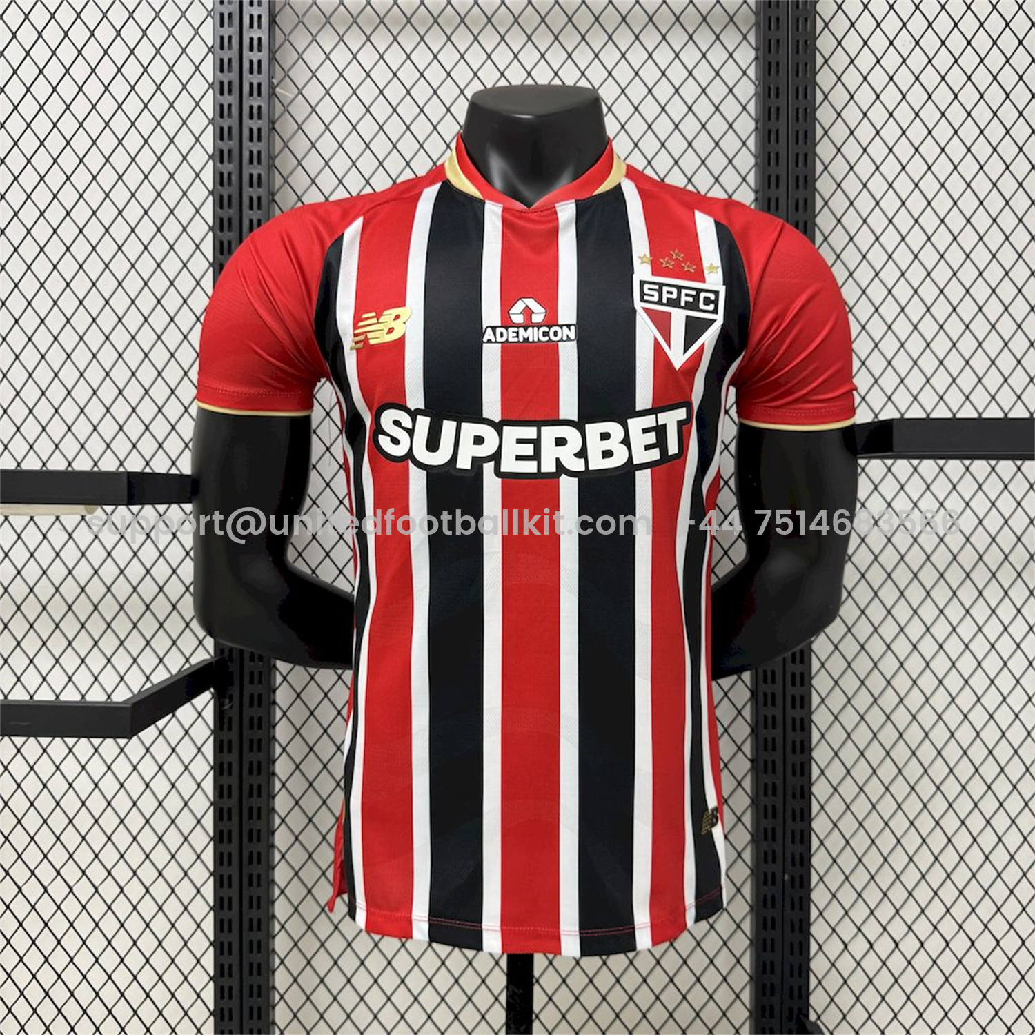 Unitedfootballkit.com | Sao Paulo 25-26 Away Jersey - Player Version -Customize Name, Number and Patch | Worldwide Shipping
