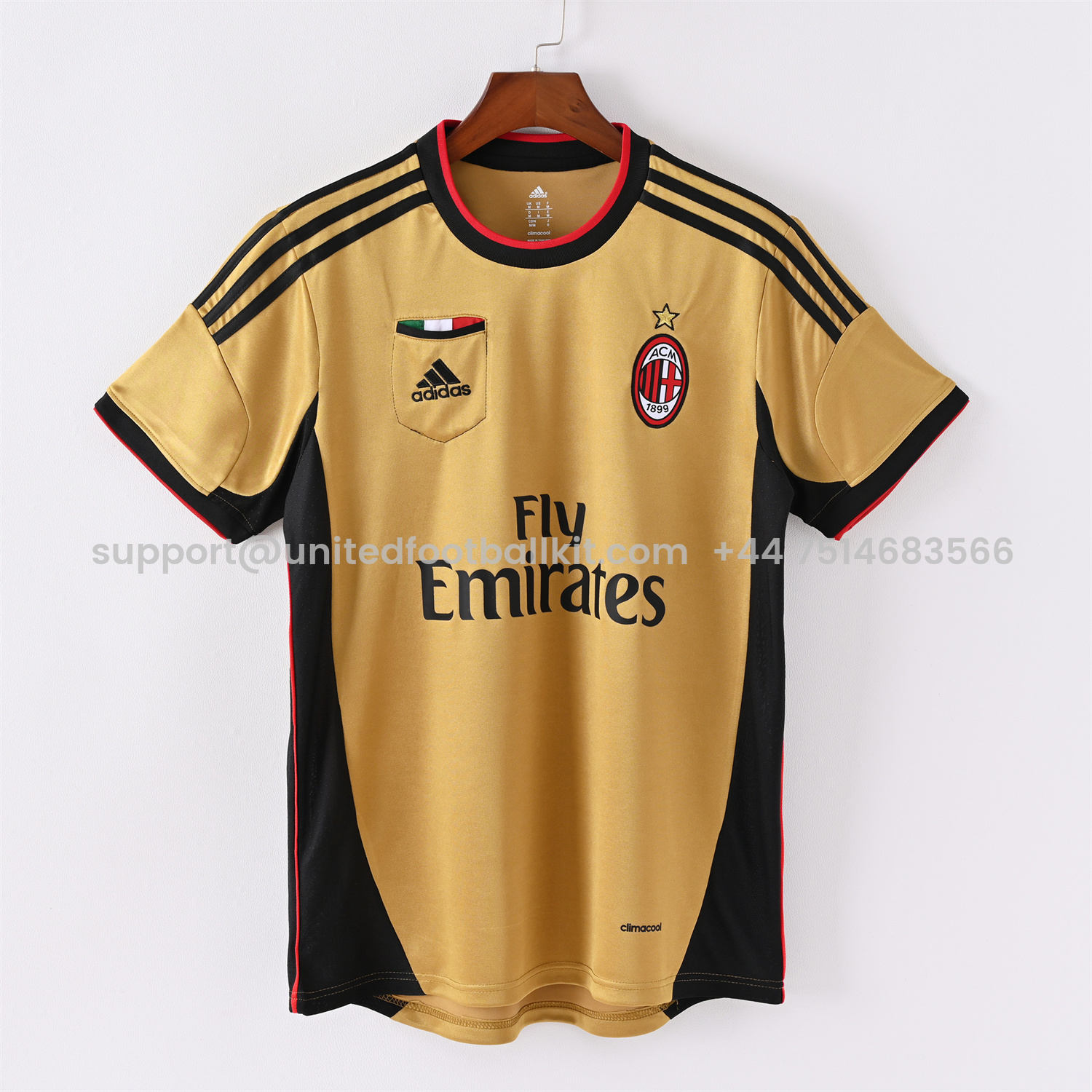 Unitedfootballkit.com | Retro AC Milan 13-14 Away Jersey -Customize Name, Number and Patch | Worldwide Shipping