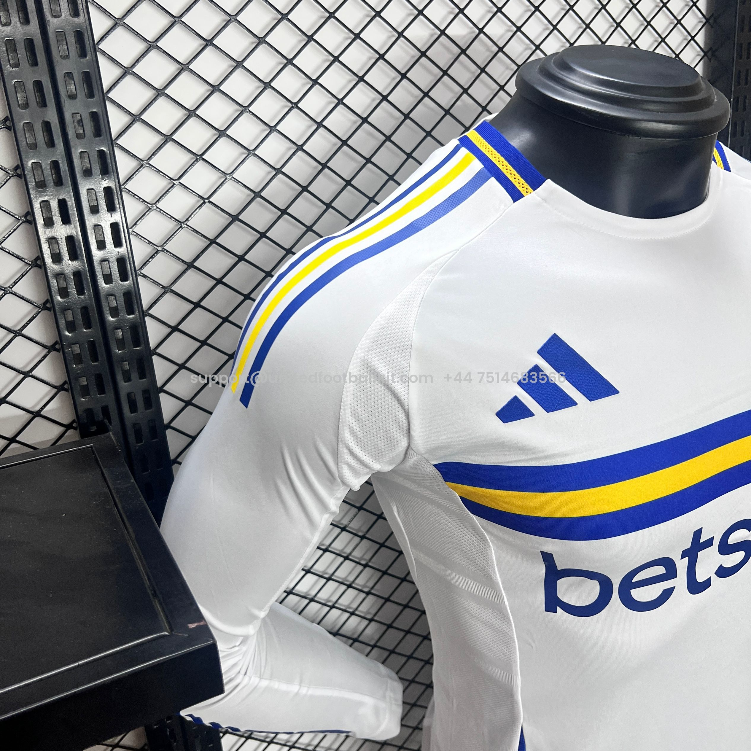 Unitedfootballkit.com | Boca Juniors 24-25 Away Long Sleeve Jersey - Player Version -Customize Name, Number and Patch | Worldwide Shipping