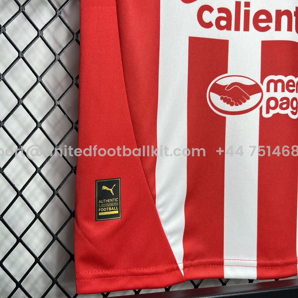 Unitedfootballkit.com | Chivas de Guadalajara 24-25 Home Stadium Kids Kit -Customize Name, Number and Patch | Worldwide Shipping