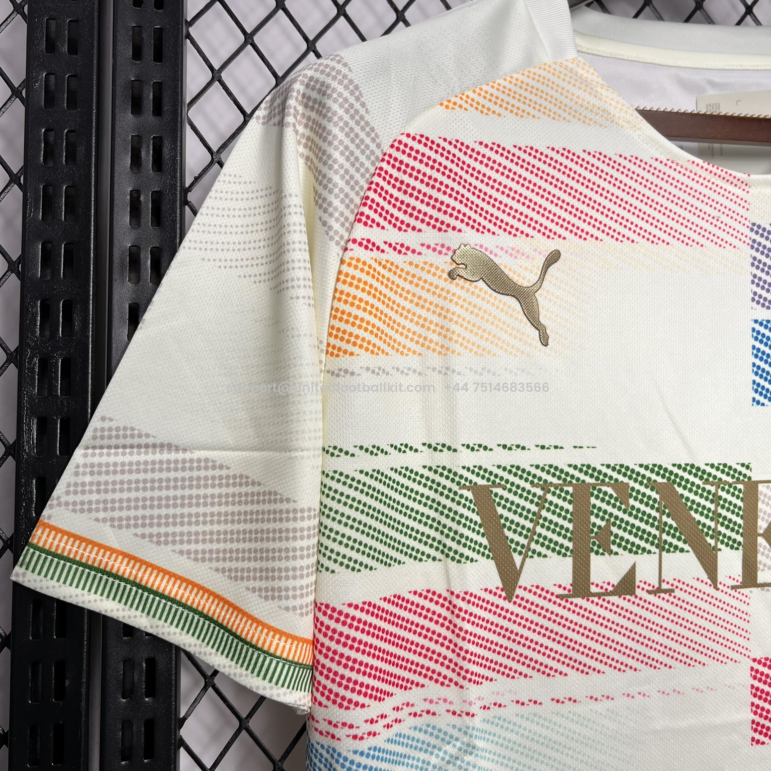 Unitedfootballkit.com | Venezia FC 24-25 White Special Jersey - Fans Version -Customize Name, Number and Patch | Worldwide Shipping