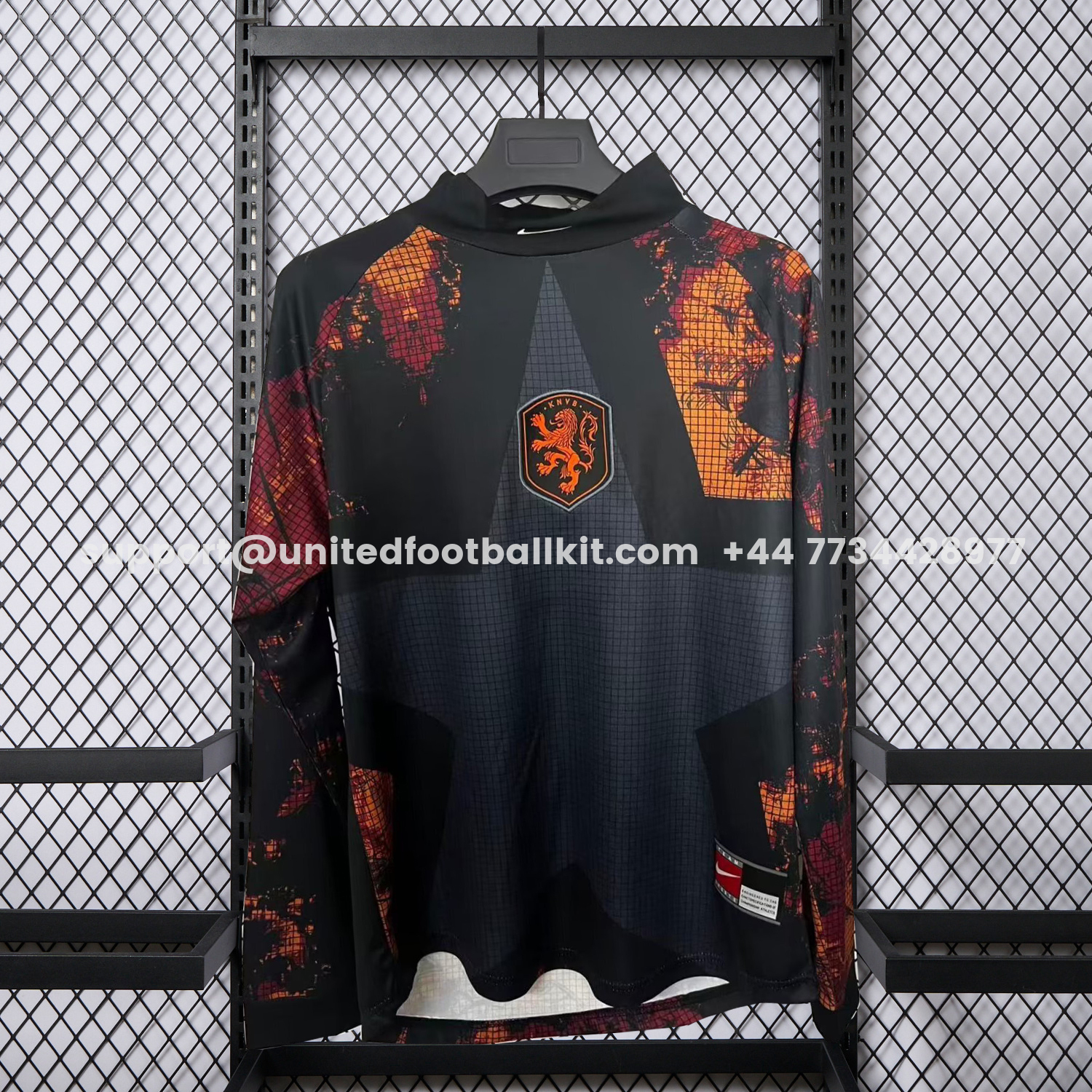 Unitedfootballkit.com | Netherlands 2026 Hollywood Special Long Sleeves Jersey - Fans Version -Customize Name, Number and Patch | Worldwide Shipping