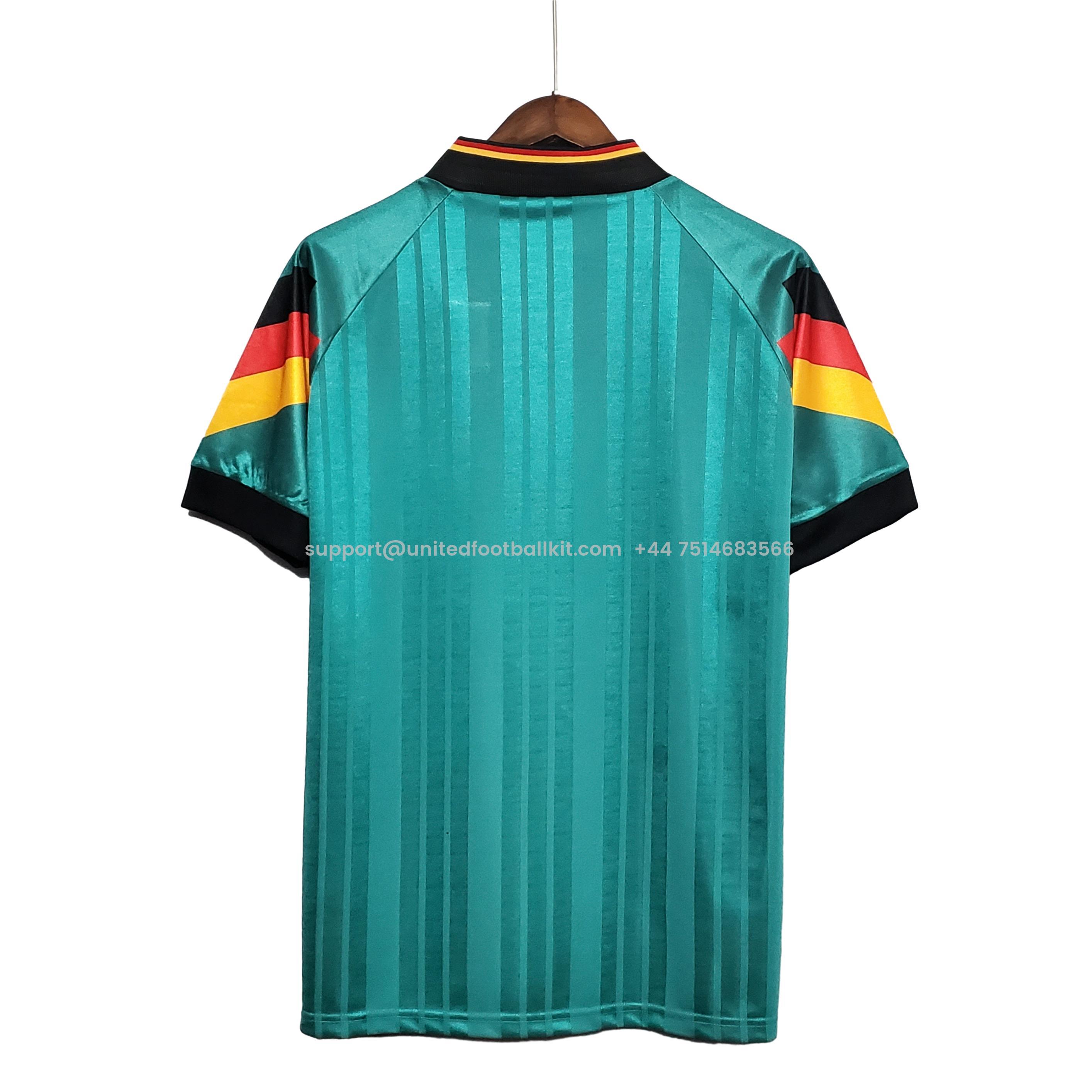 Unitedfootballkit.com | Retro Germany 1992 Away Stadium Jersey -Customize Name, Number and Patch | Worldwide Shipping