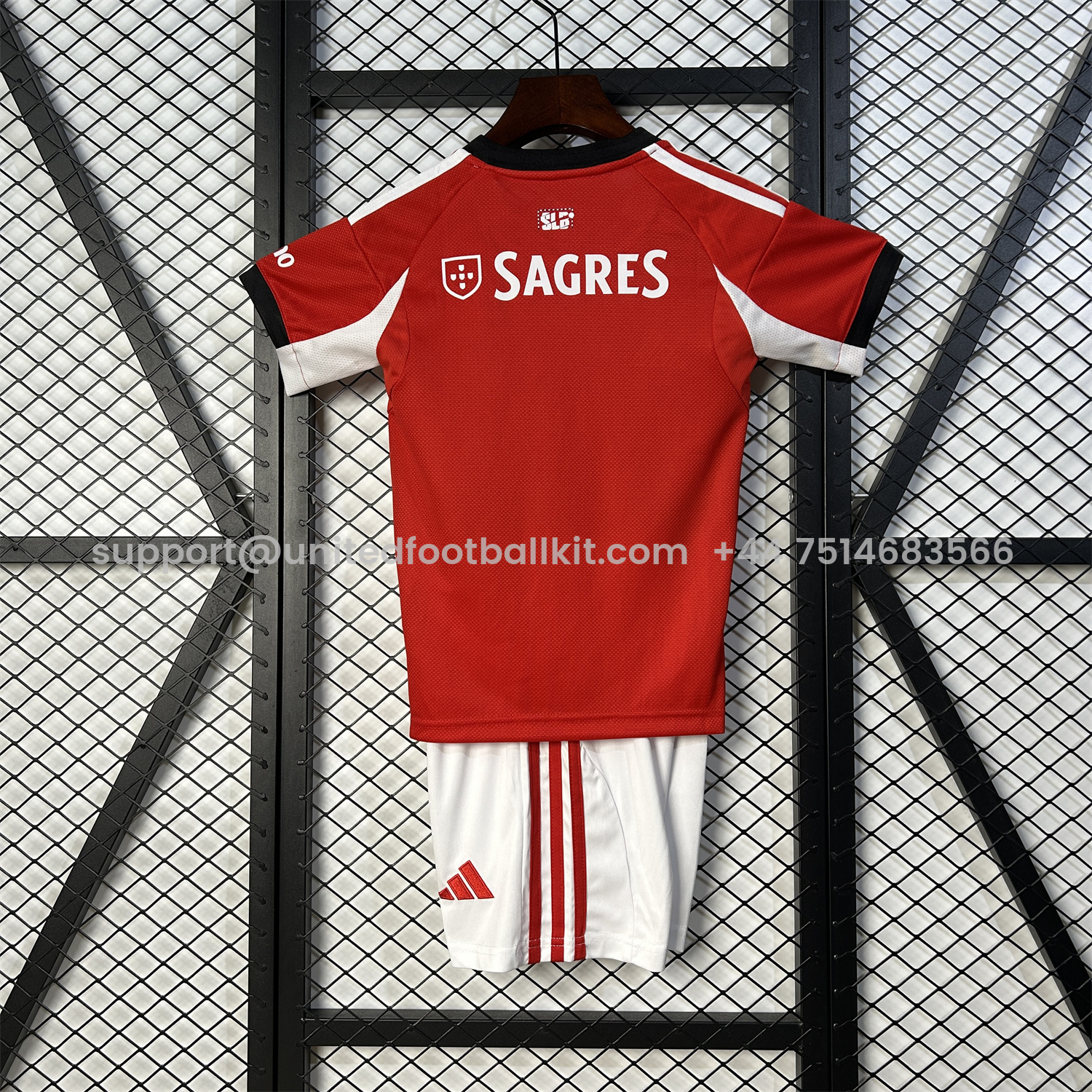Unitedfootballkit.com | Benfica 25-26 Home Kids Kit -Customize Name, Number and Patch | Worldwide Shipping