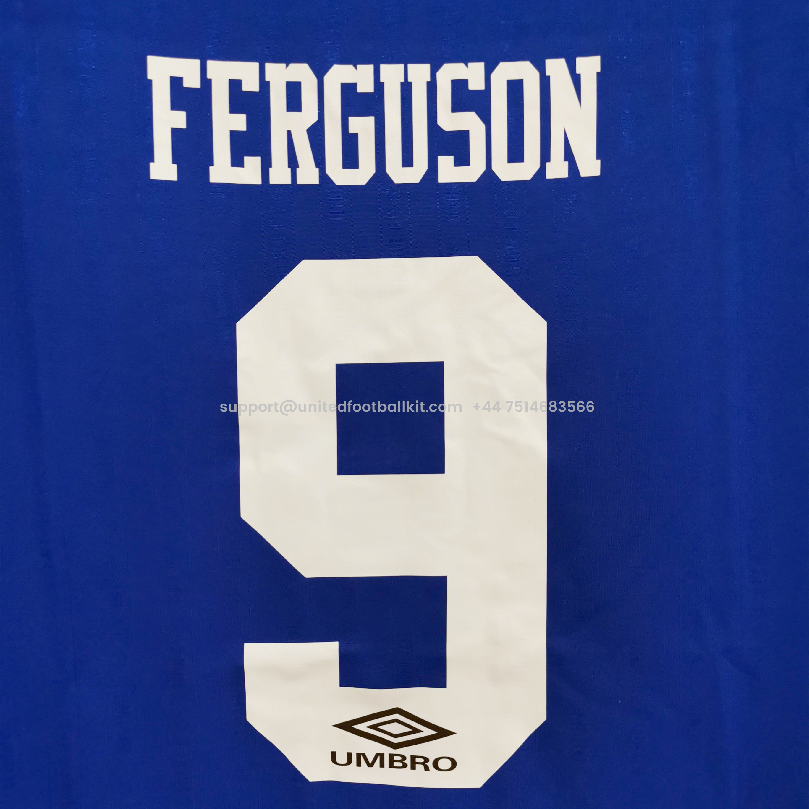 Unitedfootballkit.com | Retro Everton 1995 FA Cup Final Jersey -Customize Name, Number and Patch | Worldwide Shipping