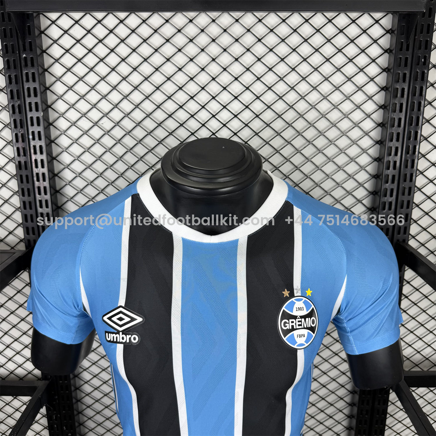 Unitedfootballkit.com | Gremio 25-26 Home Unsponsored Jersey - Player Version -Customize Name, Number and Patch | Worldwide Shipping