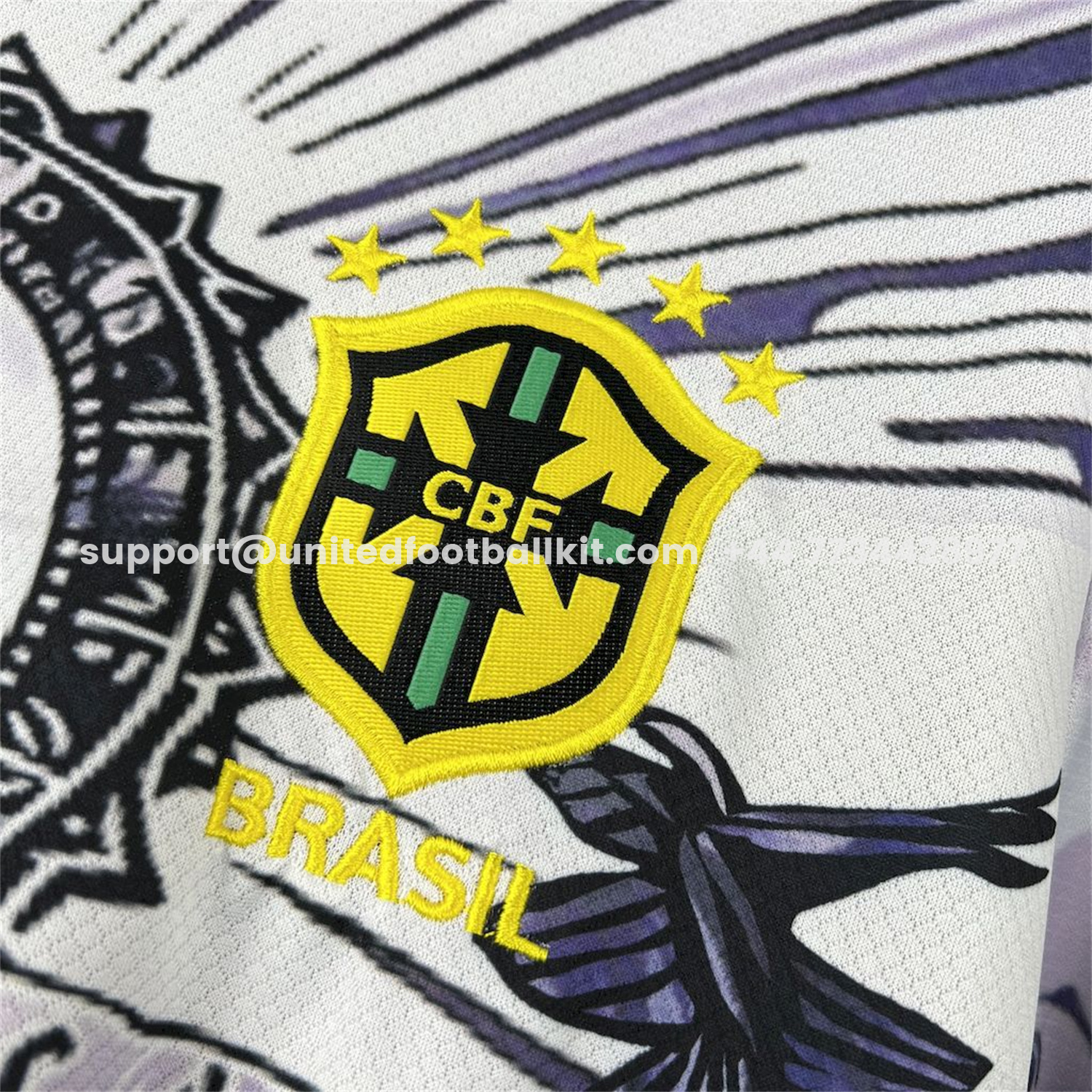 Unitedfootballkit.com | Brazil 25-26 Dark Purple Jesus Statue Special Jersey - Fans Version -Customize Name, Number and Patch | Worldwide Shipping