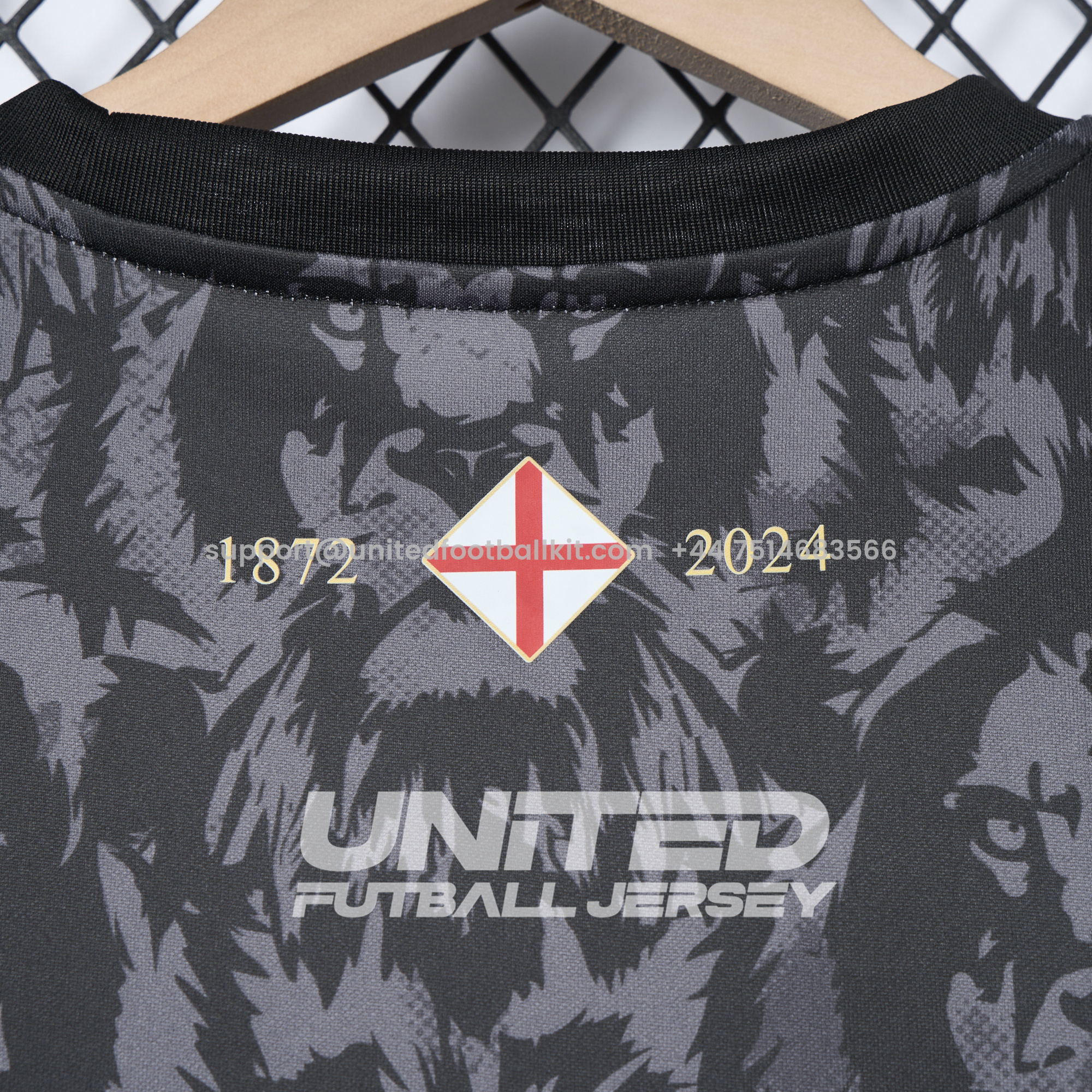 Unitedfootballkit.com | England 2024 Black The Lions Special Edition Jersey - Fans Version -Customize Name, Number and Patch | Worldwide Shipping