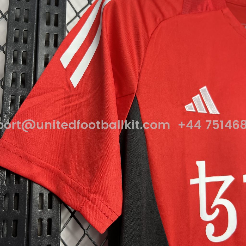 Unitedfootballkit.com | Manchester United 24-25 Red Pre-match Training Jersey - Fans Version -Customize Name, Number and Patch | Worldwide Shipping
