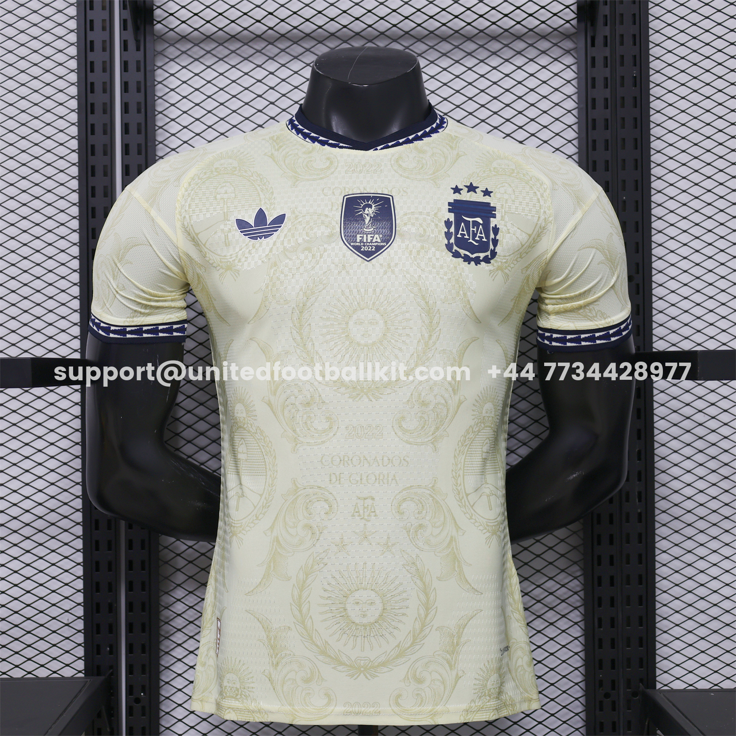Unitedfootballkit.com | Argentina 2026 Sol de Mayo Yellow Special Jersey - Player Version -Customize Name, Number and Patch | Worldwide Shipping