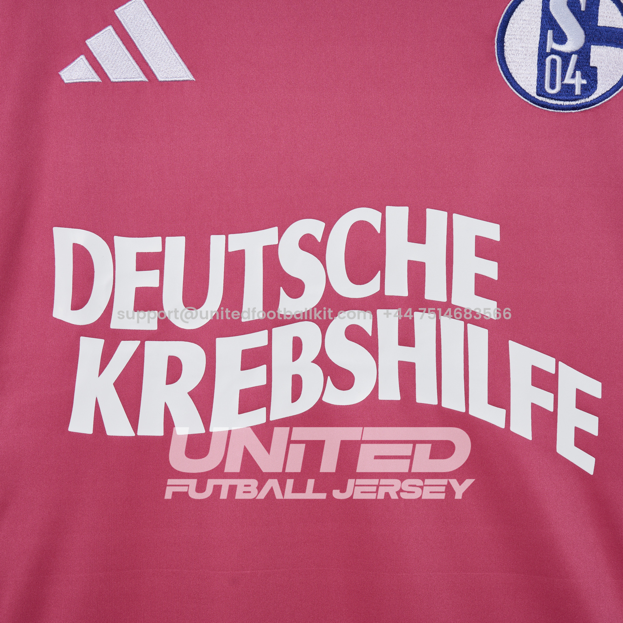 Unitedfootballkit.com | Schalke 04 24-25 GK Pink October Jersey - Fans Version -Customize Name, Number and Patch | Worldwide Shipping