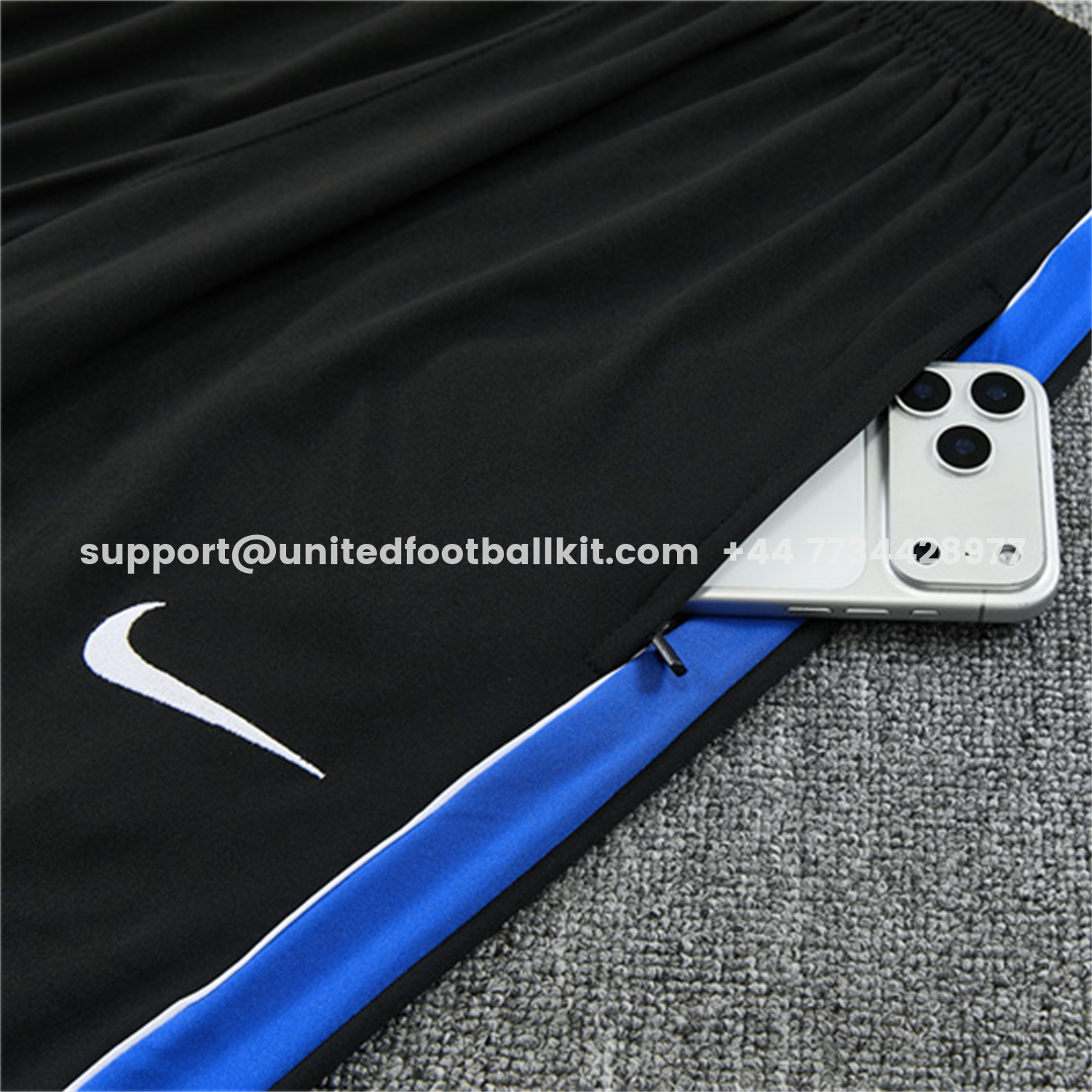 Unitedfootballkit.com | Atletico Madrid 26-27 Long Sleeve Training Set - Black Top & Black Pants -Customize Name, Number and Patch | Worldwide Shipping