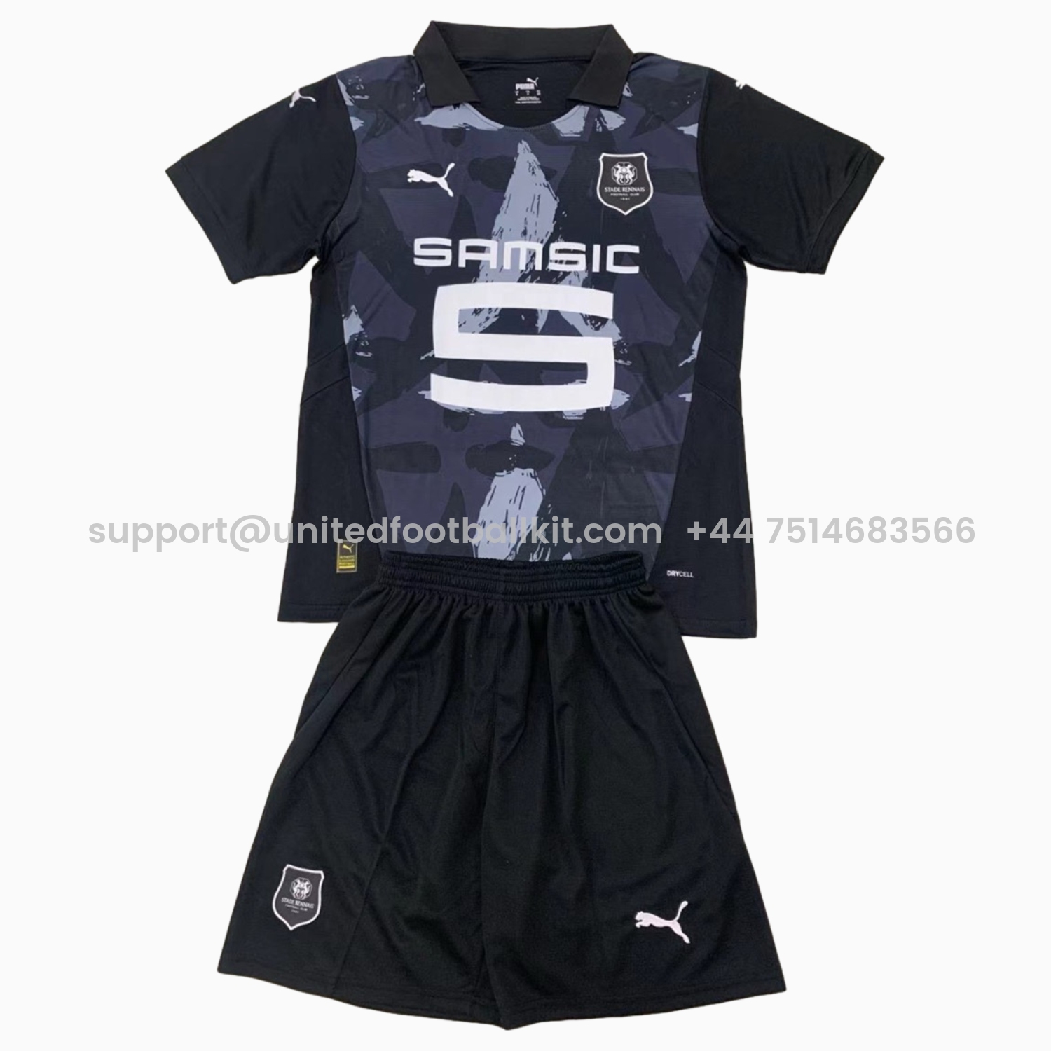 Unitedfootballkit.com | Stade Rennais 24-25 Third Men's Adult Jersey Set - Fans Version -Customize Name, Number and Patch | Worldwide Shipping