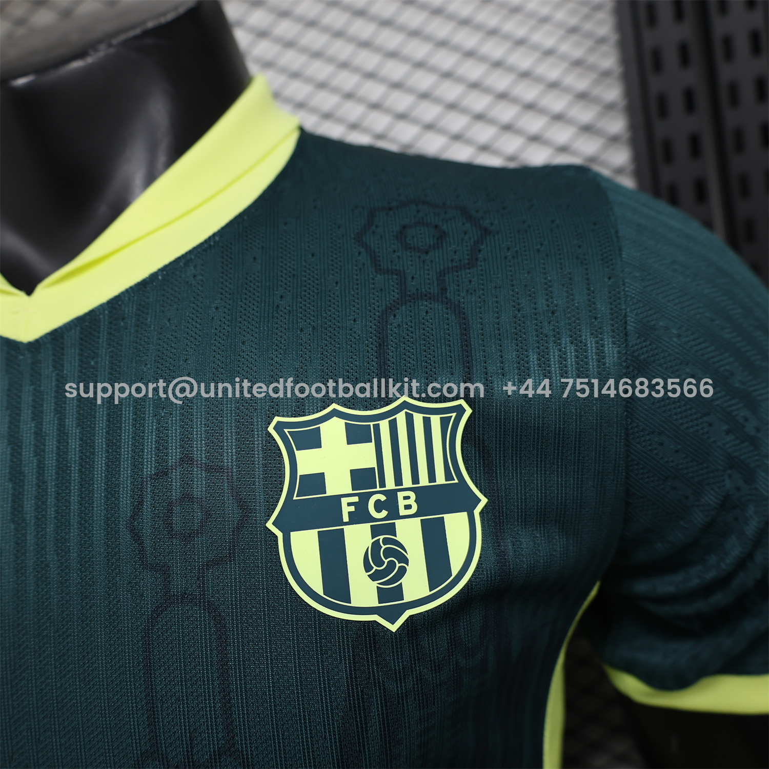 Unitedfootballkit.com | Barcelona 25-26 Green & Yellow Special Edition Jersey - Player Version -Customize Name, Number and Patch | Worldwide Shipping