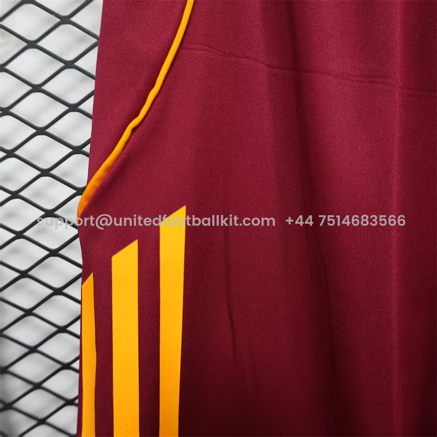 Unitedfootballkit.com | Roma 25-26 Home Red Shorts - Player Version -Customize Name, Number and Patch | Worldwide Shipping
