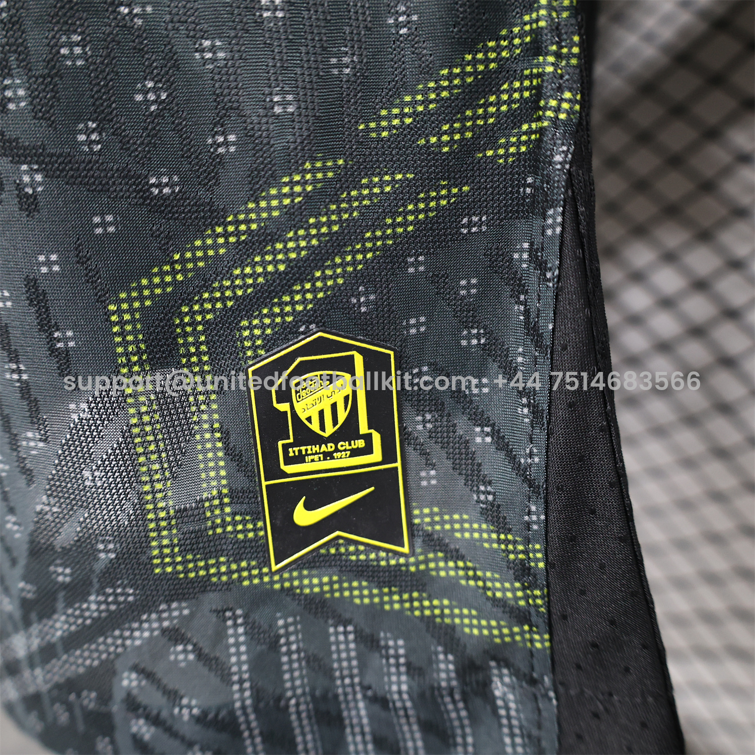 Unitedfootballkit.com | Al Ittihad Jeddah United 24-25 Third Jersey with New Sponsers - Player Version -Customize Name, Number and Patch | Worldwide Shipping