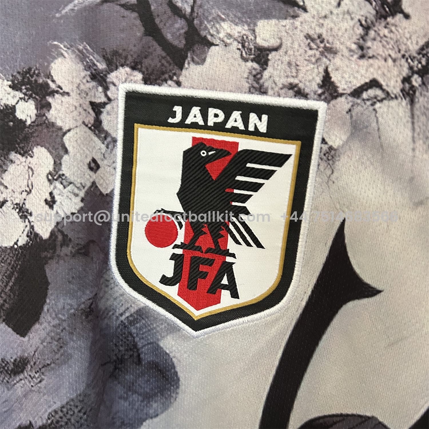 Unitedfootballkit.com | Japan 25-26 Black Samurai Under The Cherry Tree Special Jersey - Fans Version -Customize Name, Number and Patch | Worldwide Shipping