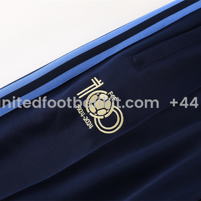 Unitedfootballkit.com | Colombia 2024 100th Anniversary 24-25 Jacket Training Tracksuit - Deep Blue -Customize Name, Number and Patch | Worldwide Shipping