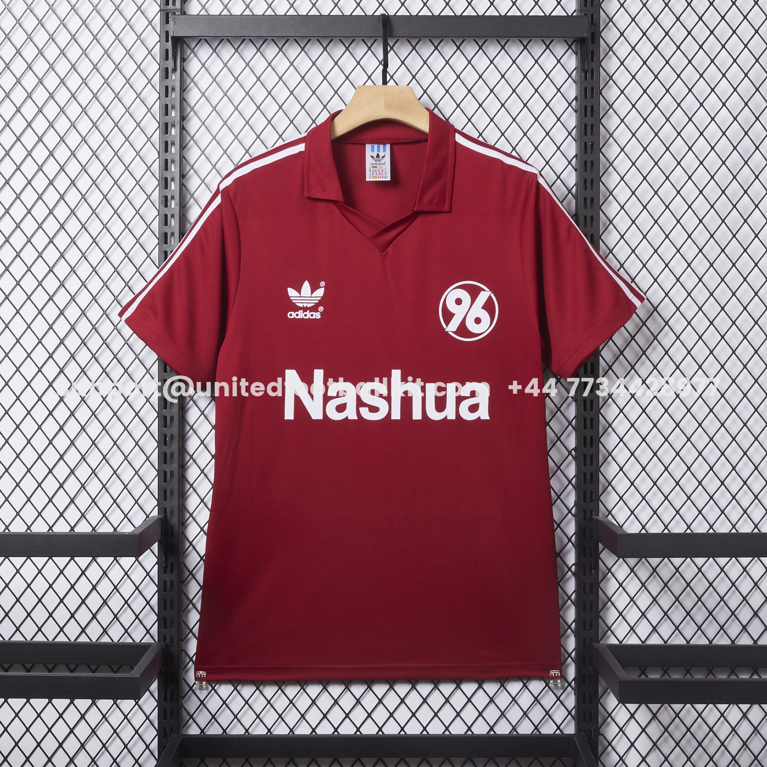 Unitedfootballkit.com | Retro Hannover 96 1991-92 Home Jersey -Customize Name, Number and Patch | Worldwide Shipping