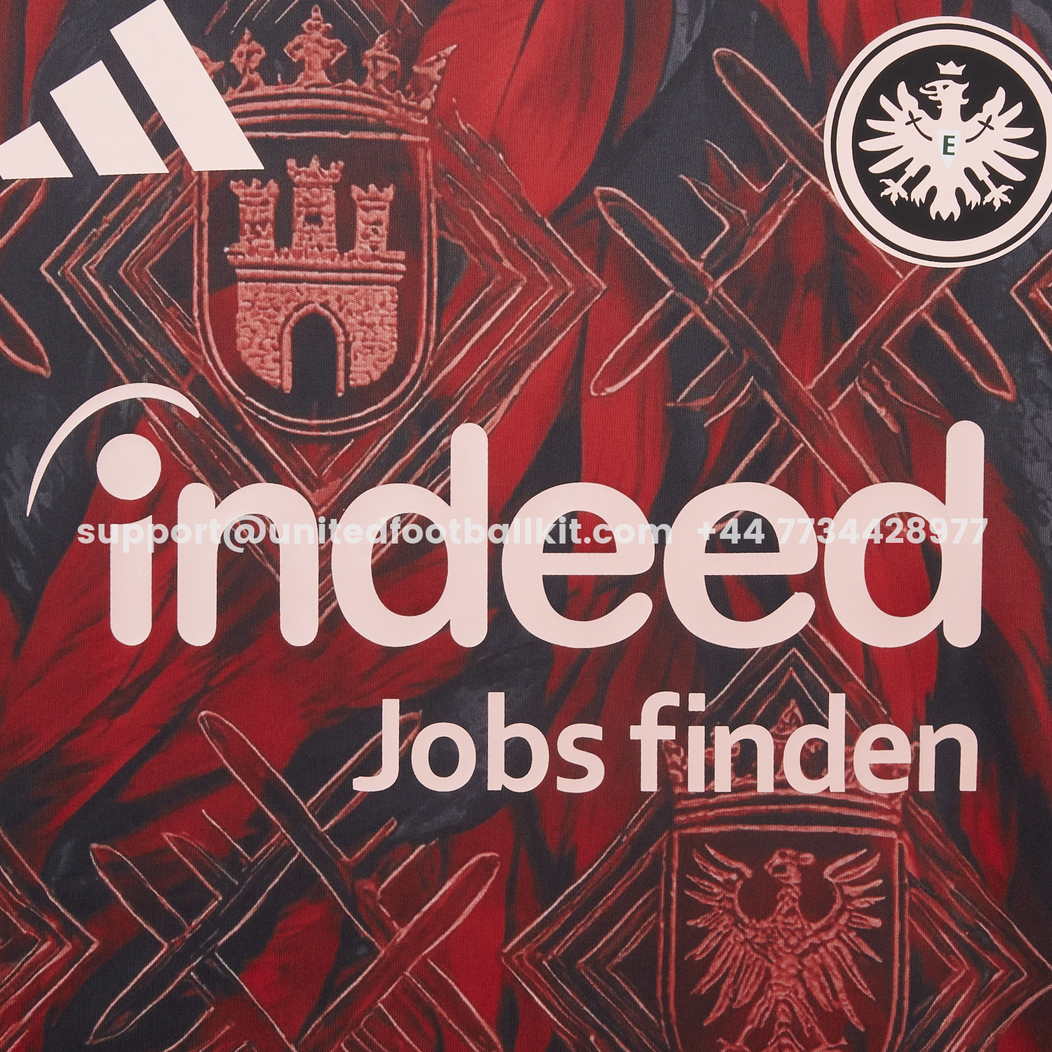 Unitedfootballkit.com | Frankfurt 25-26 Red Special Jersey - Fans Version -Customize Name, Number and Patch | Worldwide Shipping