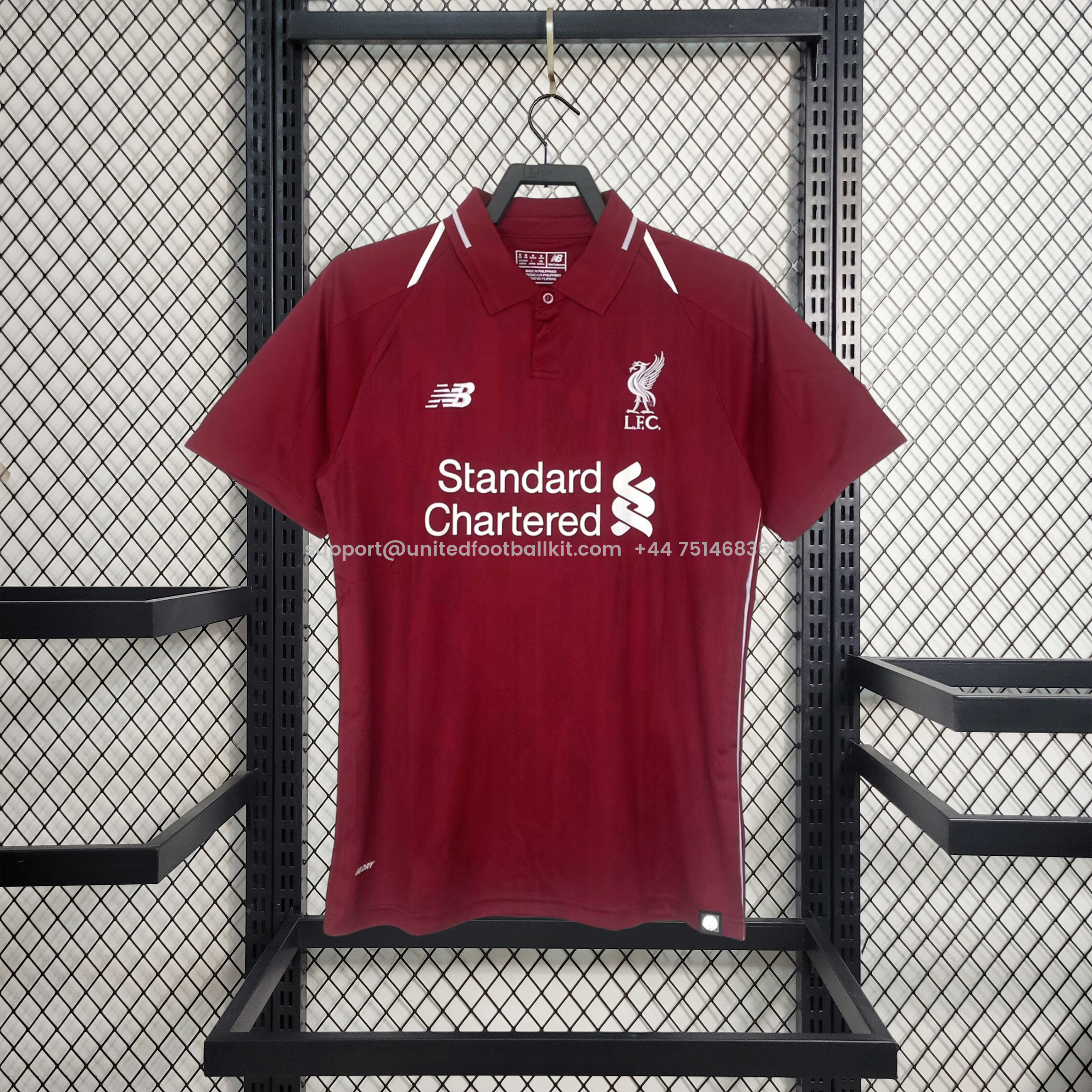Unitedfootballkit.com | Retro Liver.pool 2018-19 Home Jersey -Customize Name, Number and Patch | Worldwide Shipping