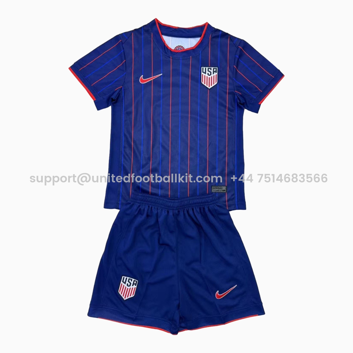 Unitedfootballkit.com | United States USA 25-26 Away Deep Blue Men's Adult Jersey Set - Fans Version -Customize Name, Number and Patch | Worldwide Shipping