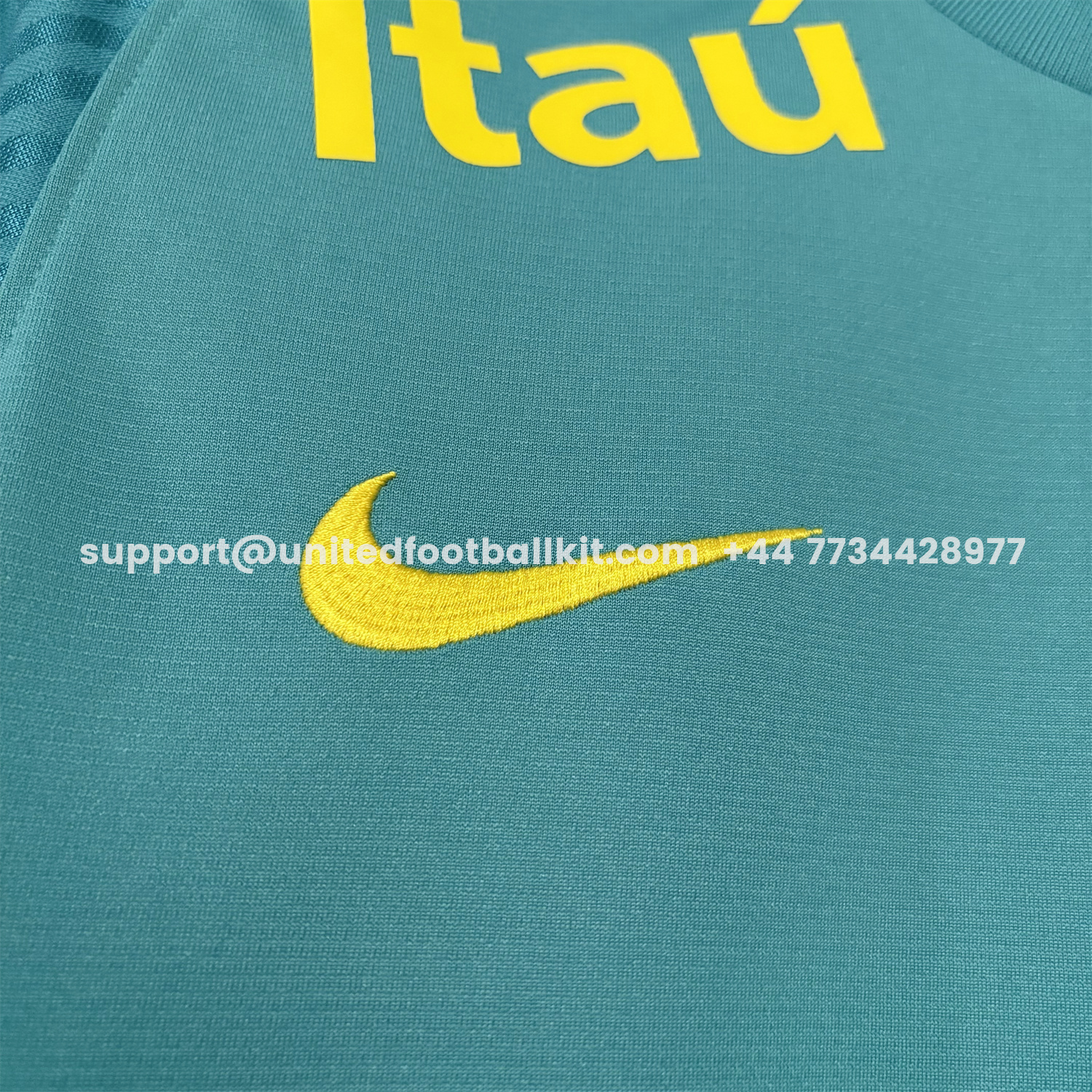 Unitedfootballkit.com | Retro Brazil 2022 Pre-Match Cyan Special Jersey -Customize Name, Number and Patch | Worldwide Shipping