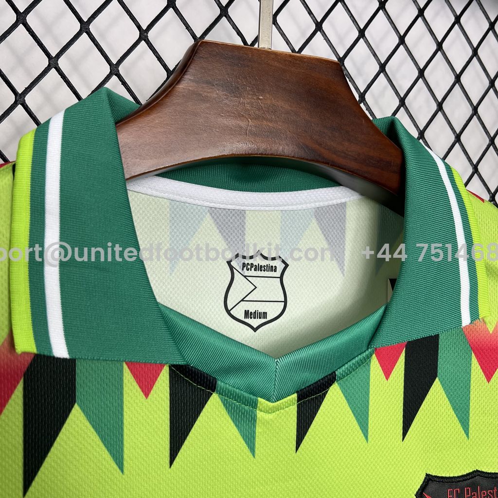 Unitedfootballkit.com | Retro Club Deportivo Palestino X Hypepeace Green Throwback Jersey -Customize Name, Number and Patch | Worldwide Shipping