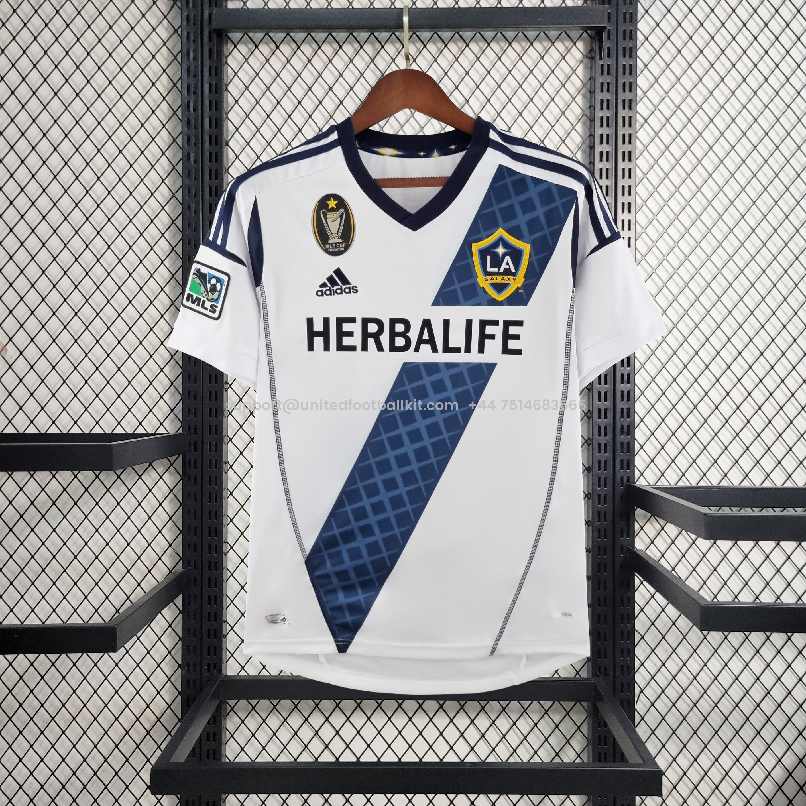 Unitedfootballkit.com | Retro LA Galaxy 2012 Home Stadium Jersey -Customize Name, Number and Patch | Worldwide Shipping