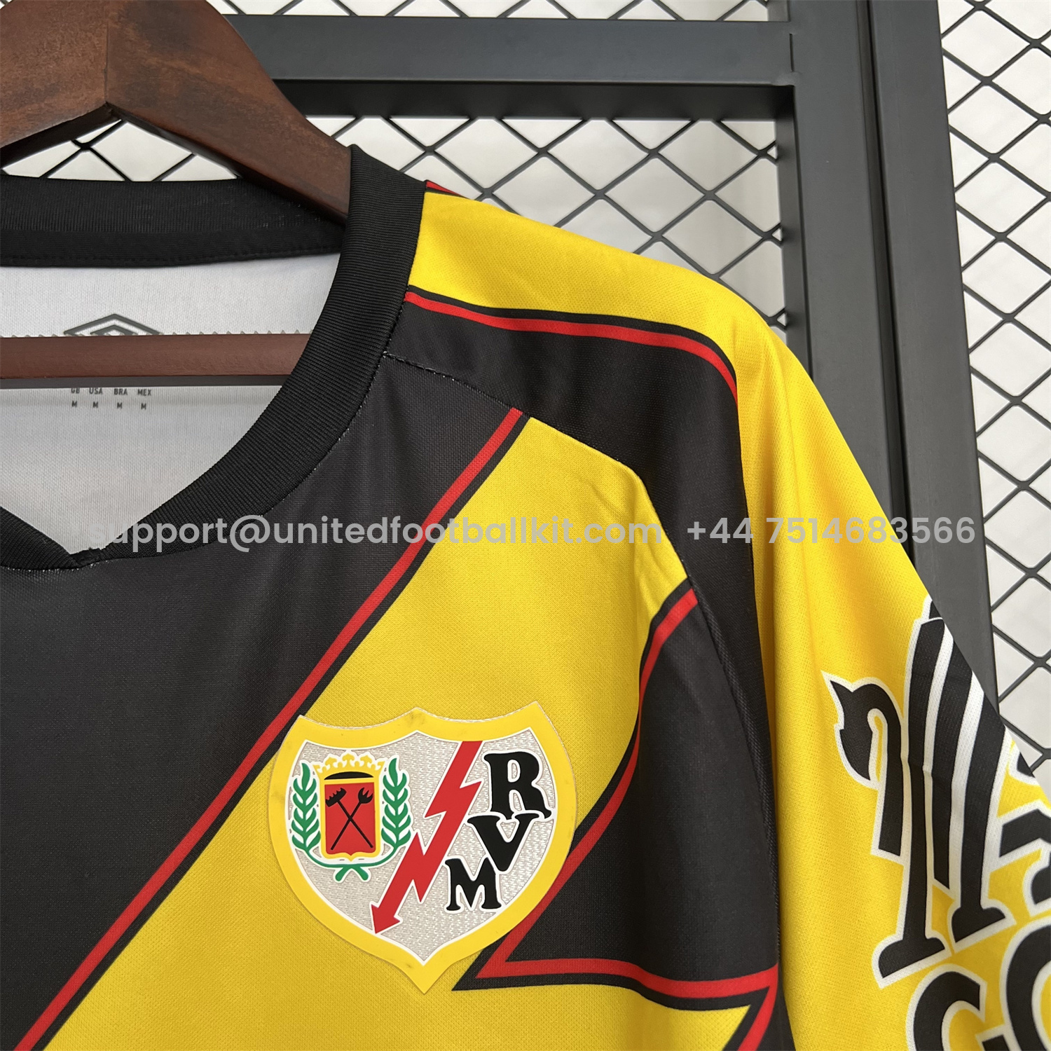Unitedfootballkit.com | Rayo Vallecano 25-26 Third Jersey - Fans Version -Customize Name, Number and Patch | Worldwide Shipping
