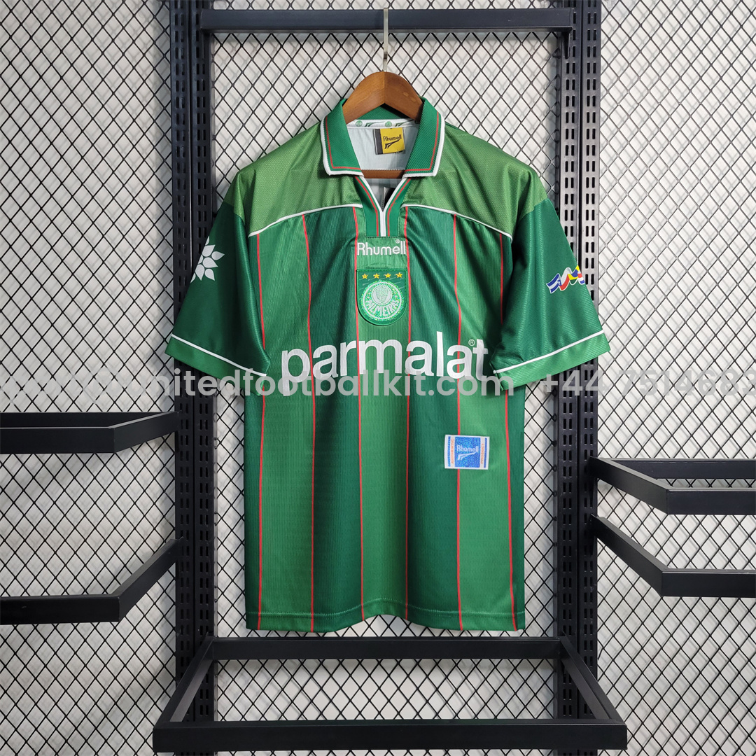 Unitedfootballkit.com | Retro Palmeiras 1999 Home Stadium Jersey - Liberator Cup Champion -Customize Name, Number and Patch | Worldwide Shipping