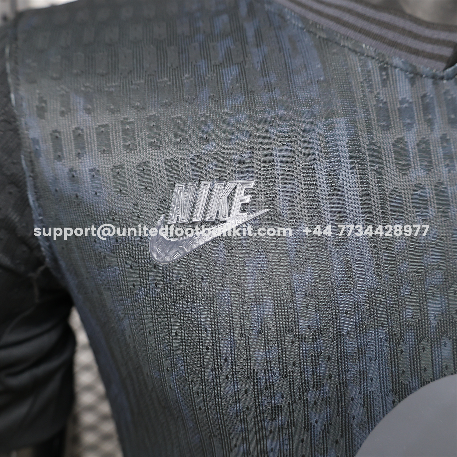 Unitedfootballkit.com | Barcelona 25-26 Blue Texture Black Special Jersey - Player Version -Customize Name, Number and Patch | Worldwide Shipping