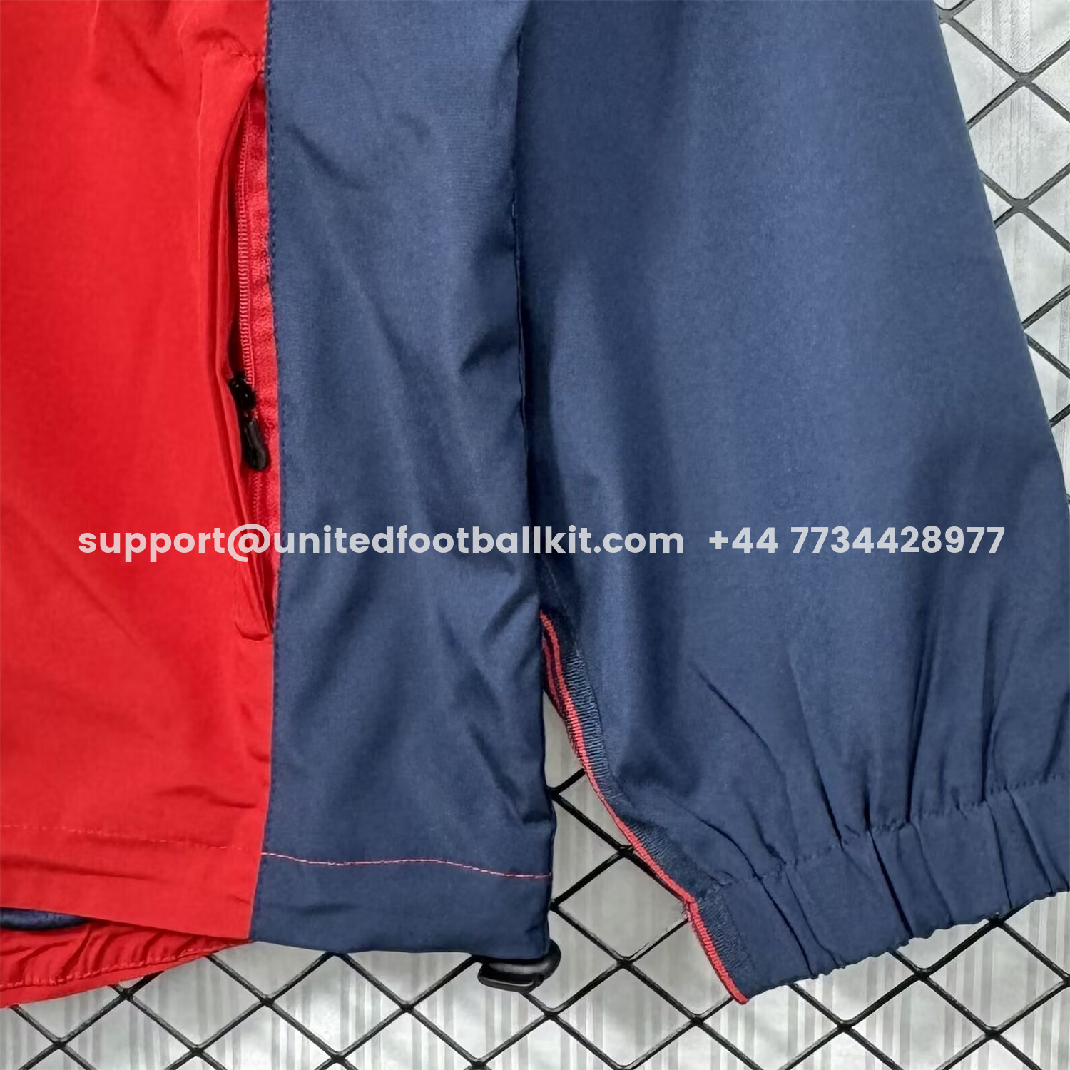Unitedfootballkit.com | Retro Barcelona 1998-00 Home Windbreaker Jacket - Red -Customize Name, Number and Patch | Worldwide Shipping