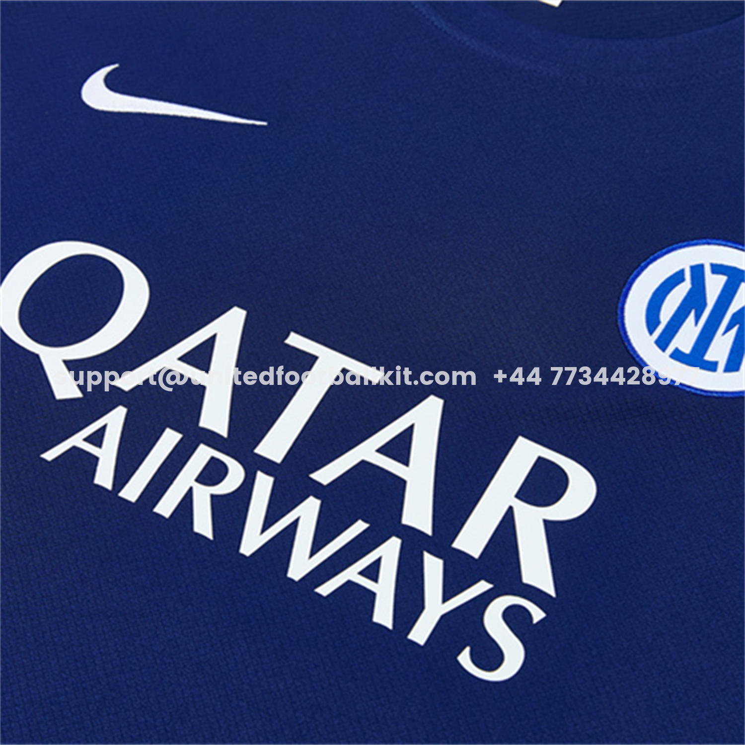 Unitedfootballkit.com | Inter Milan 26-27 Short-Sleeve Kids Training Set - Deep Blue Top & Shorts -Customize Name, Number and Patch | Worldwide Shipping