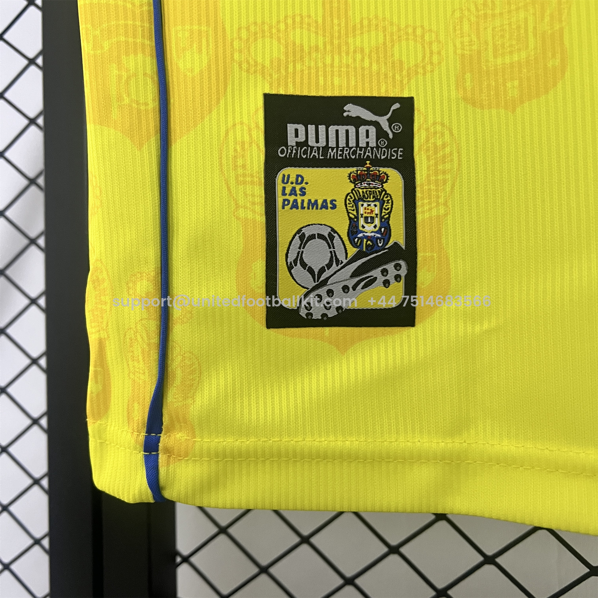 Unitedfootballkit.com | Retro Las Palmas 1997-98 Home Jersey -Customize Name, Number and Patch | Worldwide Shipping