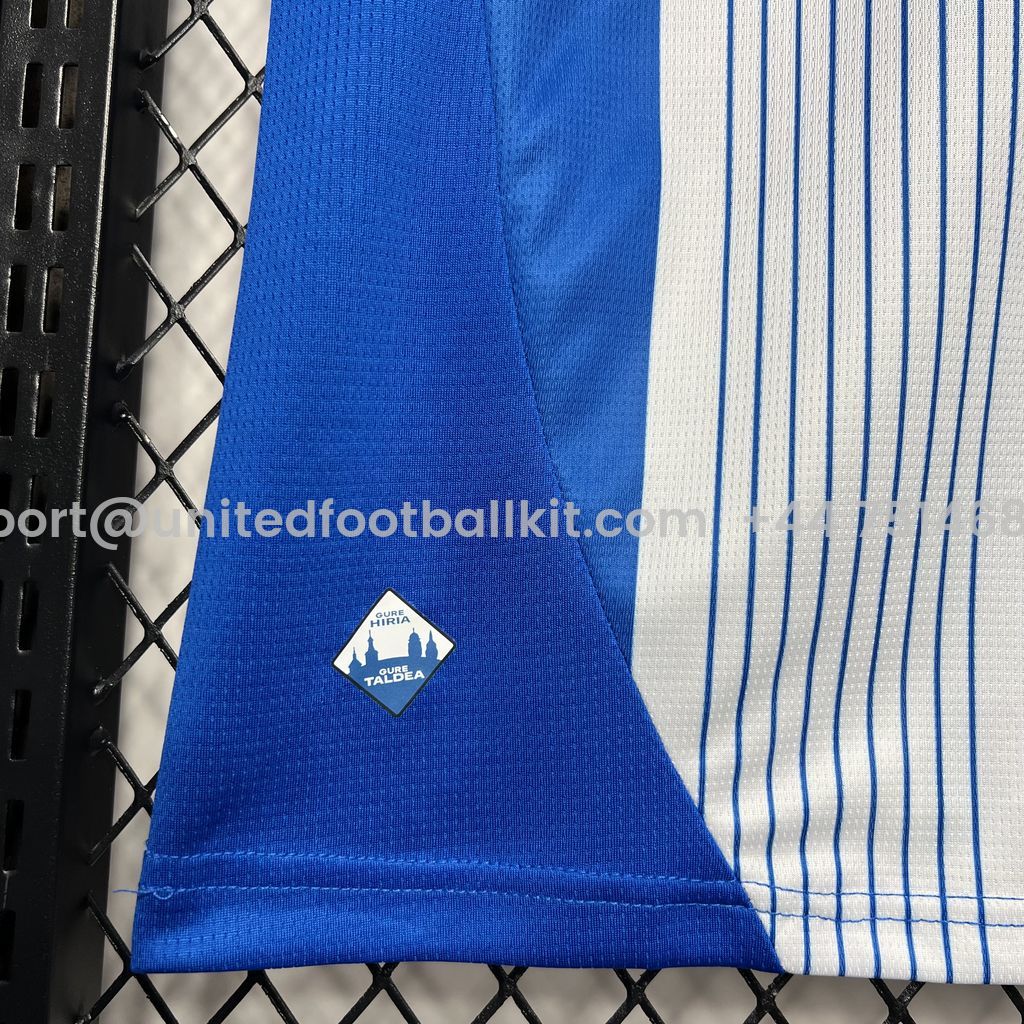 Unitedfootballkit.com | Deportivo Alavés 24-25 Home Stadium Jersey - Fans Version -Customize Name, Number and Patch | Worldwide Shipping