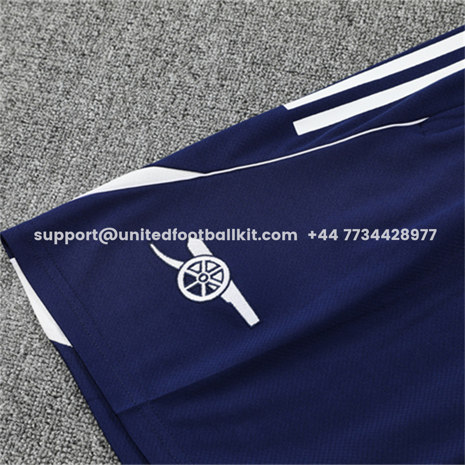 Unitedfootballkit.com | Arsenal 25-26 Short-Sleeve Training Set - Colorful Camouflage Top & Blue Shorts -Customize Name, Number and Patch | Worldwide Shipping