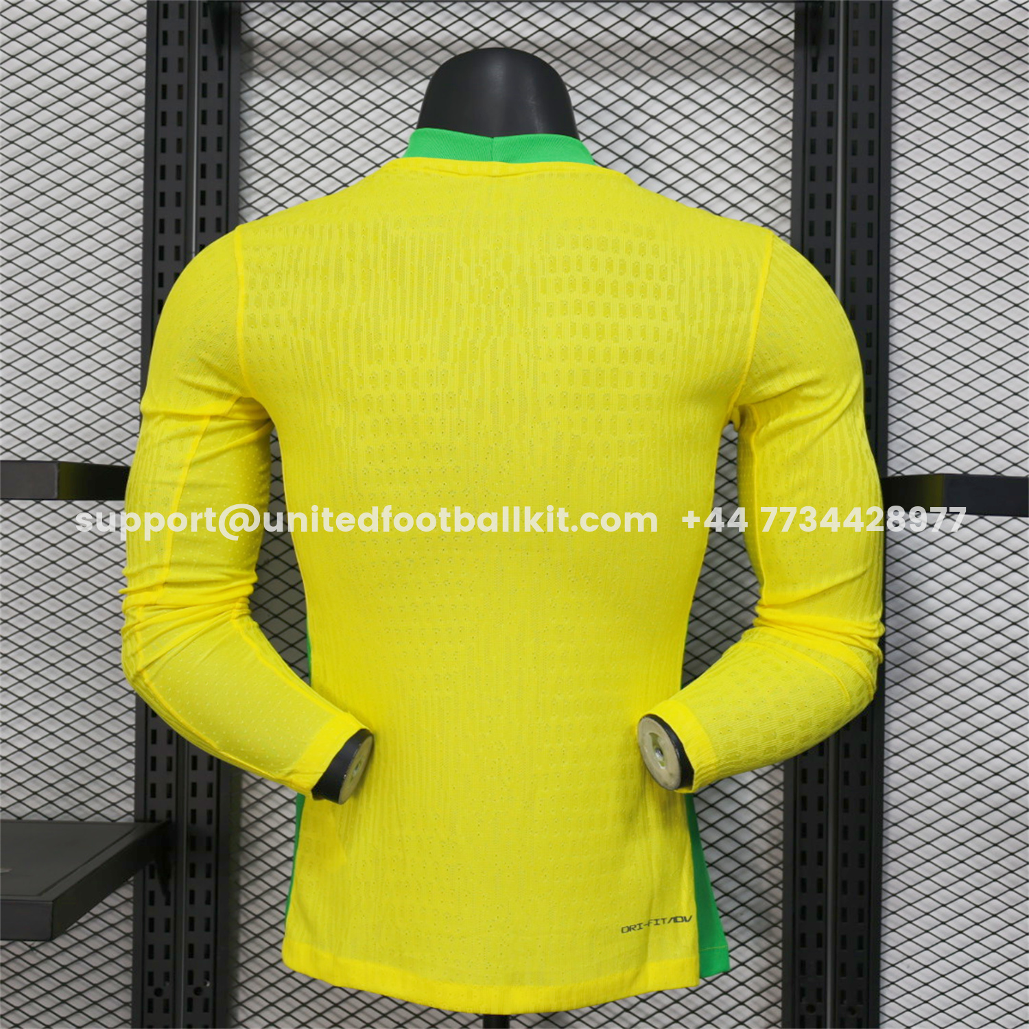 Unitedfootballkit.com | Brazil 2025 Women's Team Home Long Sleeves Jersey - Men's Player Version -Customize Name, Number and Patch | Worldwide Shipping