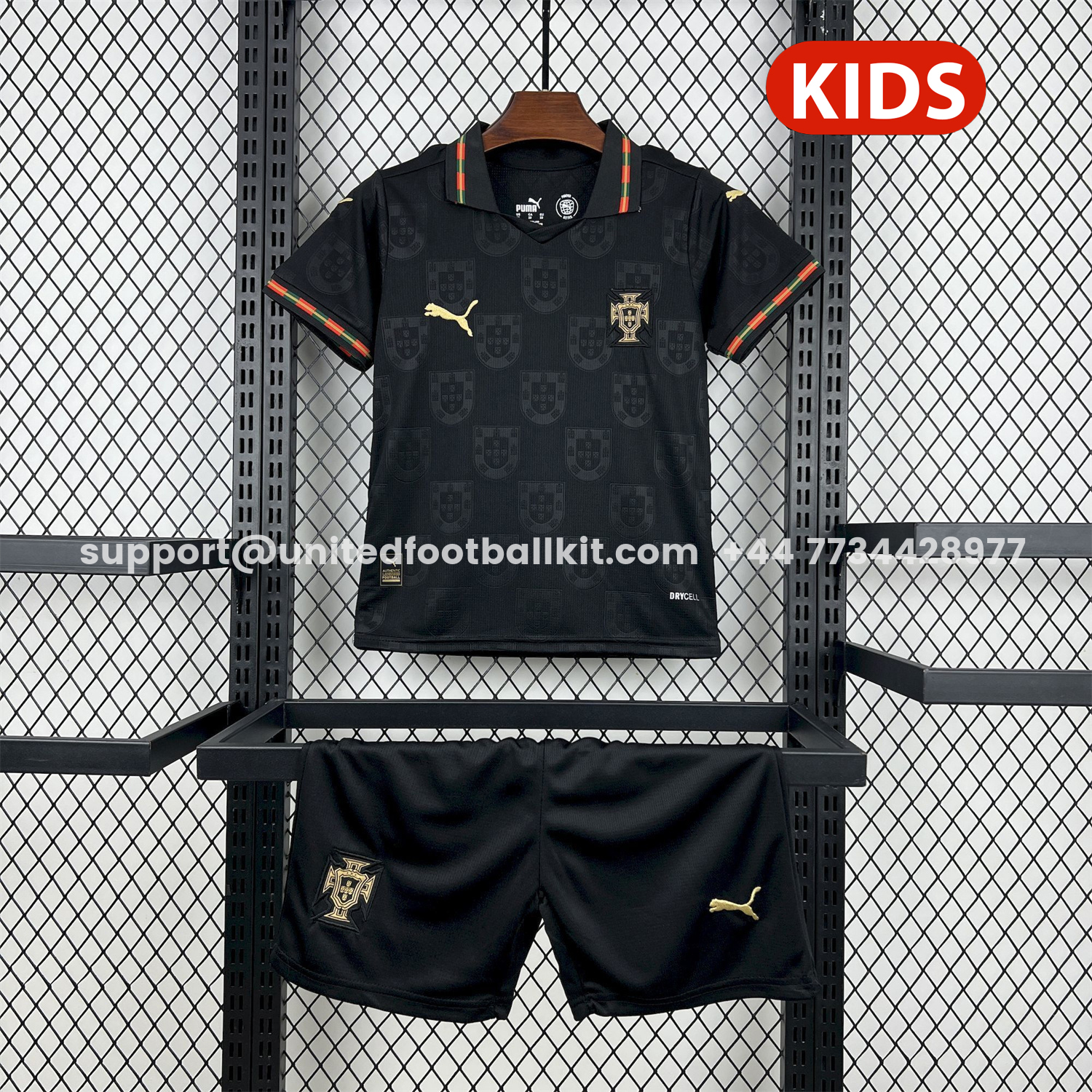 Unitedfootballkit.com | Portugal 2026 Away Kids Kit -Customize Name, Number and Patch | Worldwide Shipping