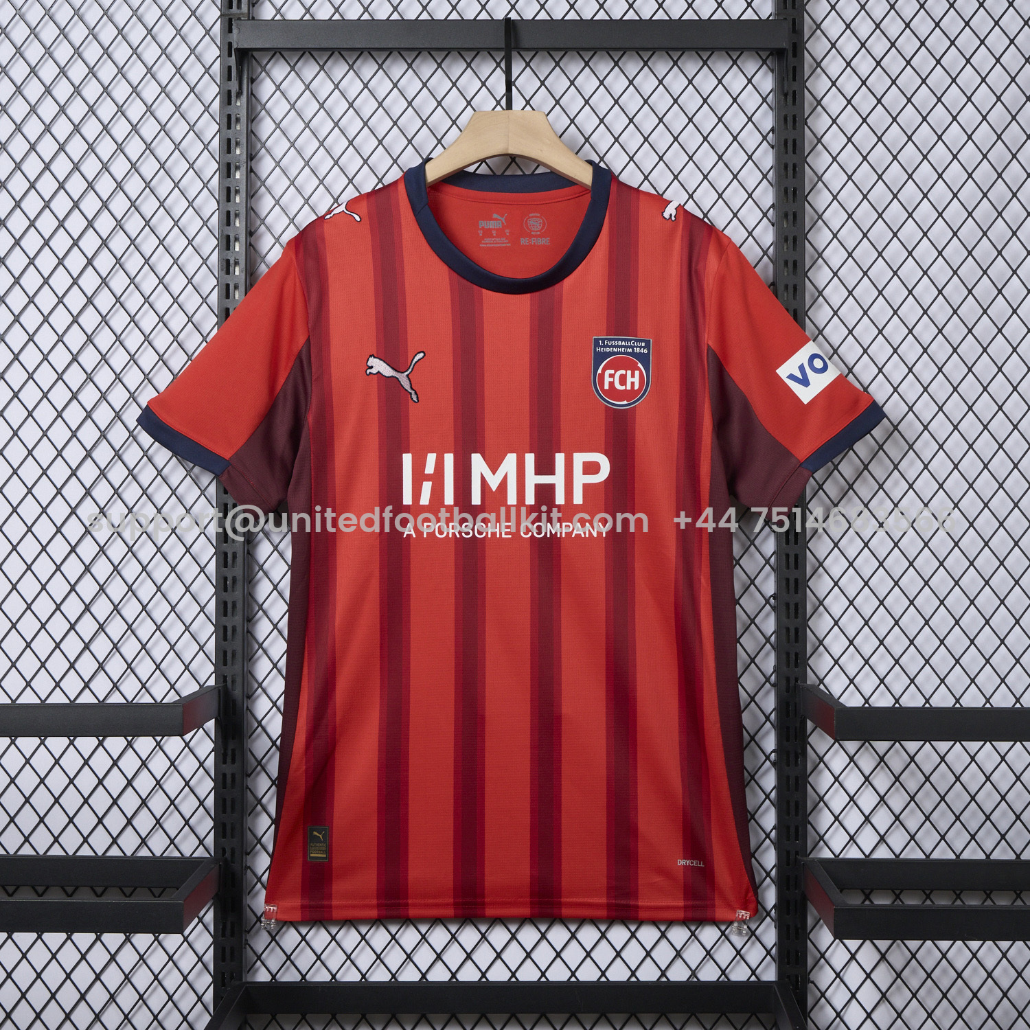 Unitedfootballkit.com | FC Heidenheim 25-26 Home Jersey - Fans Version -Customize Name, Number and Patch | Worldwide Shipping