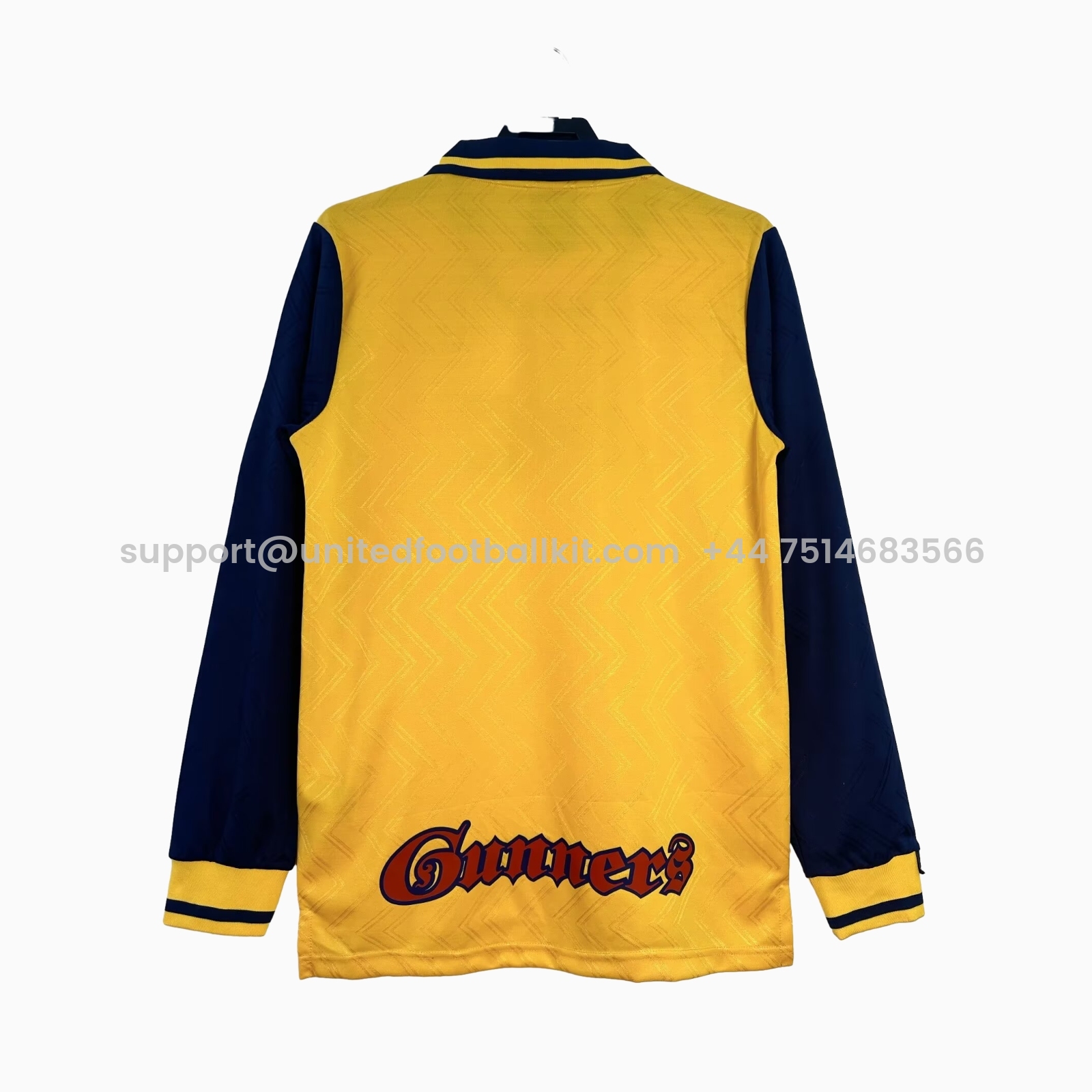 Unitedfootballkit.com | Retro Arsenal 1996-97 Away Long Sleeves Jersey -Customize Name, Number and Patch | Worldwide Shipping