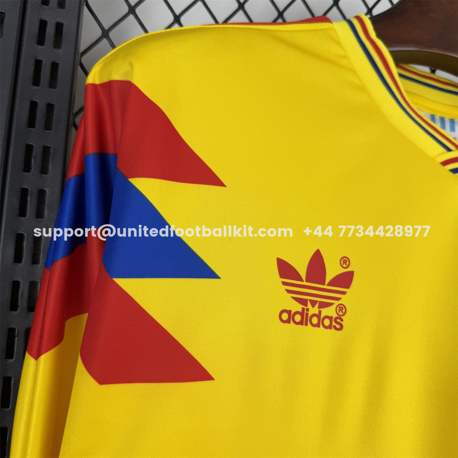 Unitedfootballkit.com | Retro Colombia 1990 Home Long Sleeves Jersey - Fans Version -Customize Name, Number and Patch | Worldwide Shipping