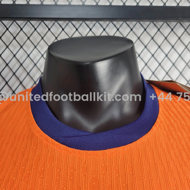 Unitedfootballkit.com | Netherlands 2024 Home Stadium Jersey - Player Version -Customize Name, Number and Patch | Worldwide Shipping